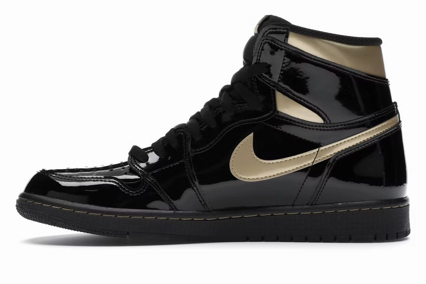 Air Jordan Retro 1 High Black Metallic Gold 2020
