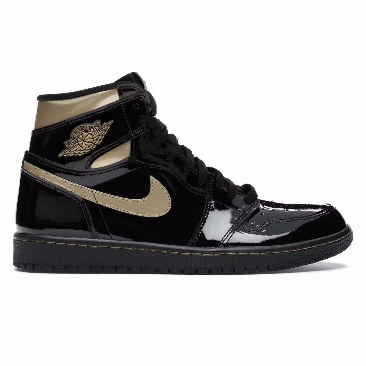 Air Jordan Retro 1 High Black Metallic Gold 2020