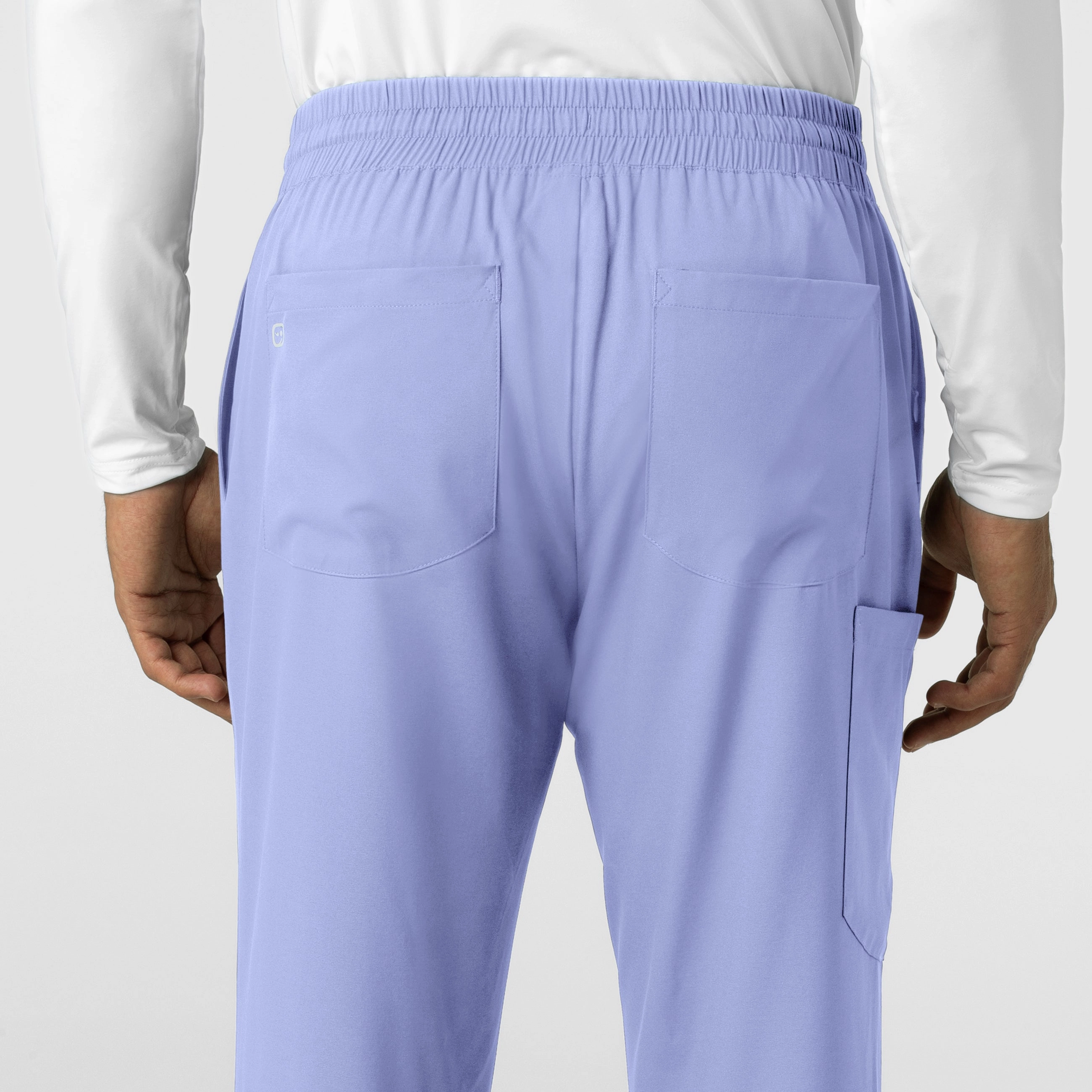 Boundless Men's Straight Leg Scrub Pant - Ceil Blue