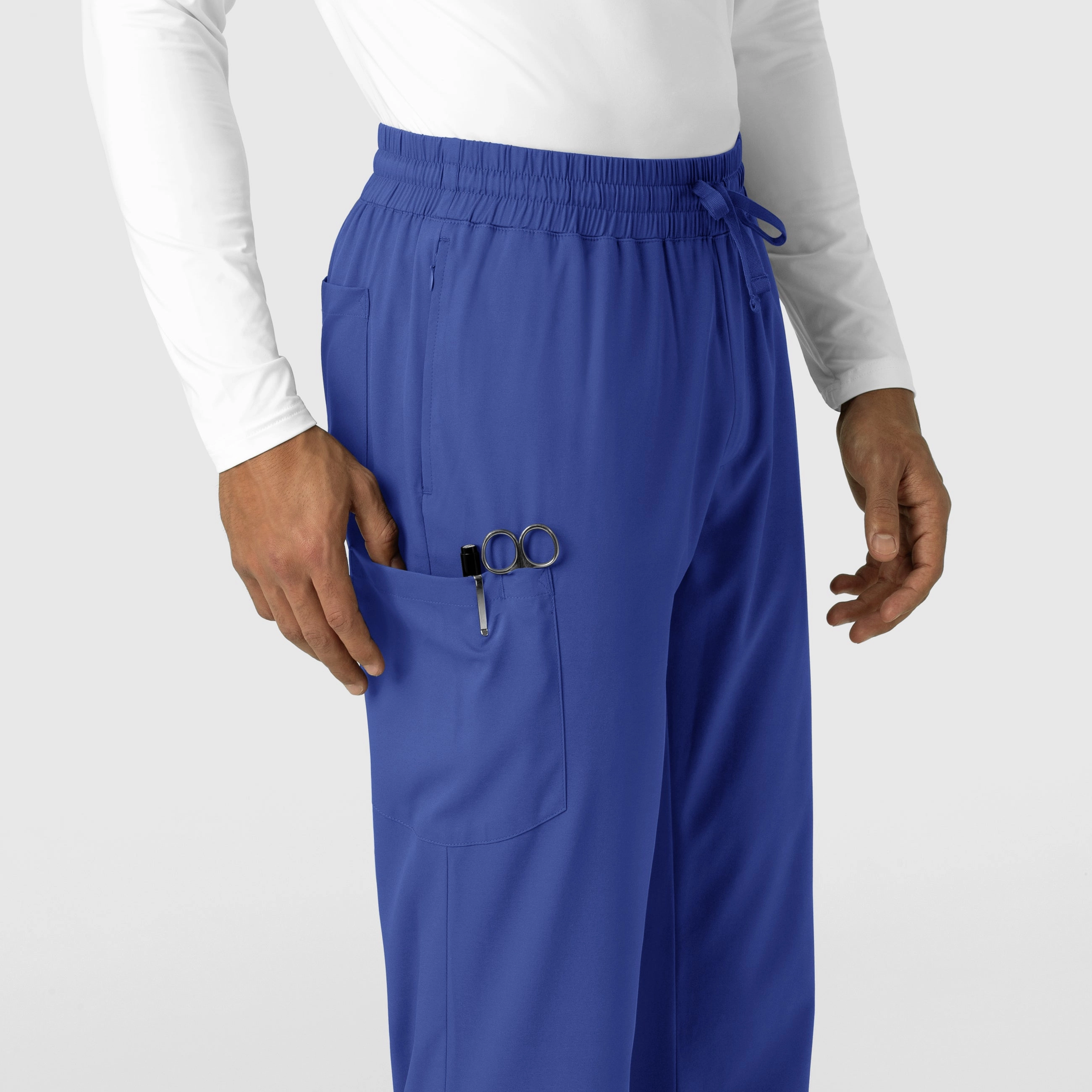 Boundless Men's Straight Leg Scrub Pant - Galaxy Blue