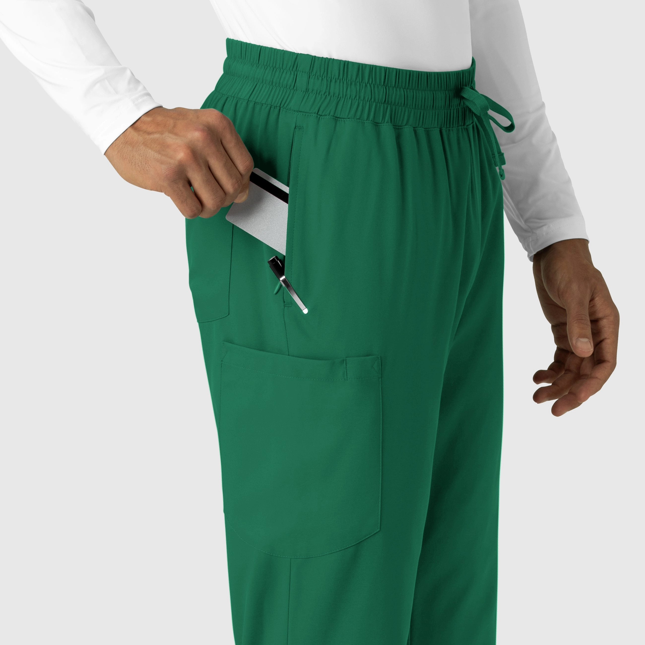 Boundless Men's Straight Leg Scrub Pant - Hunter