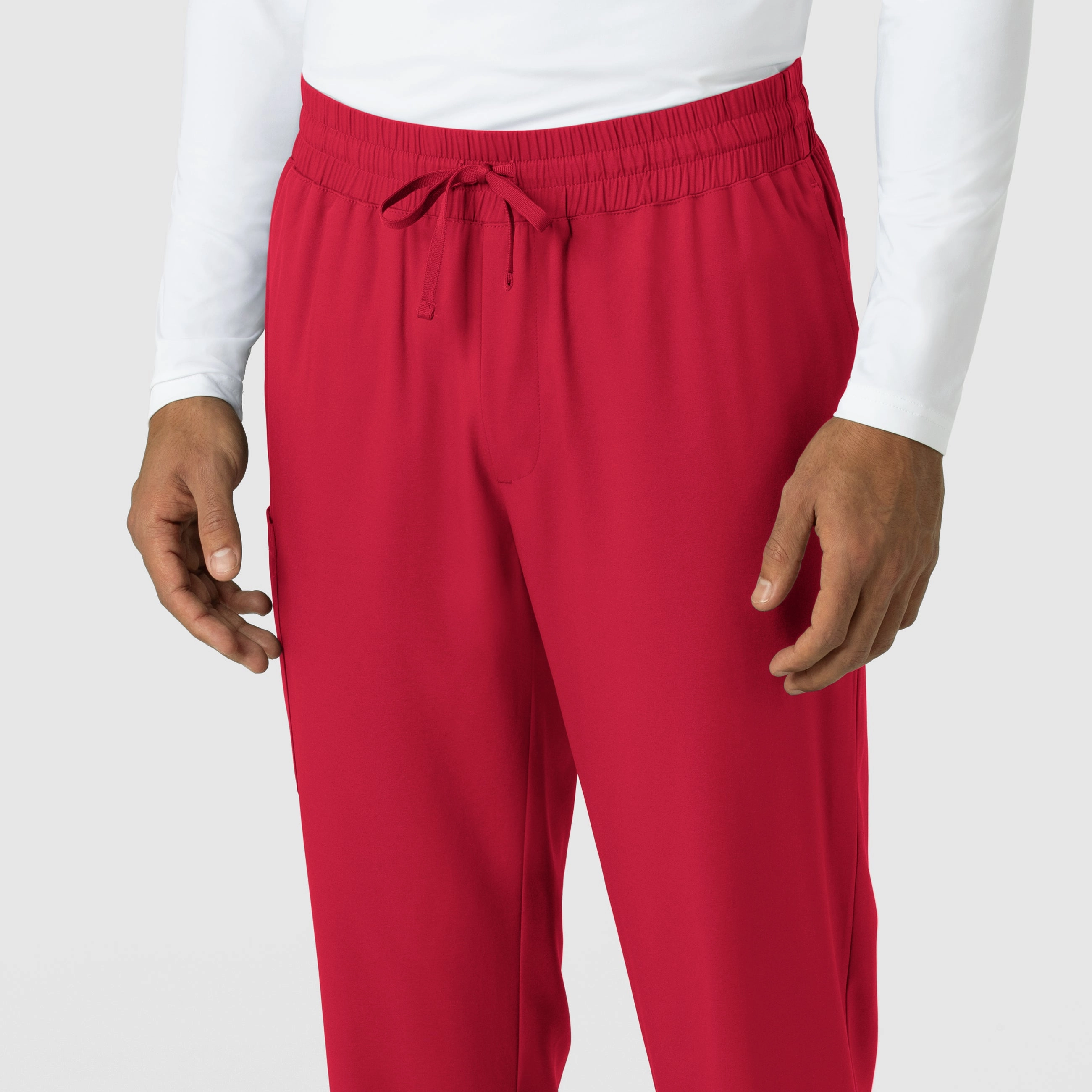 Boundless Men's Straight Leg Scrub Pant - Red