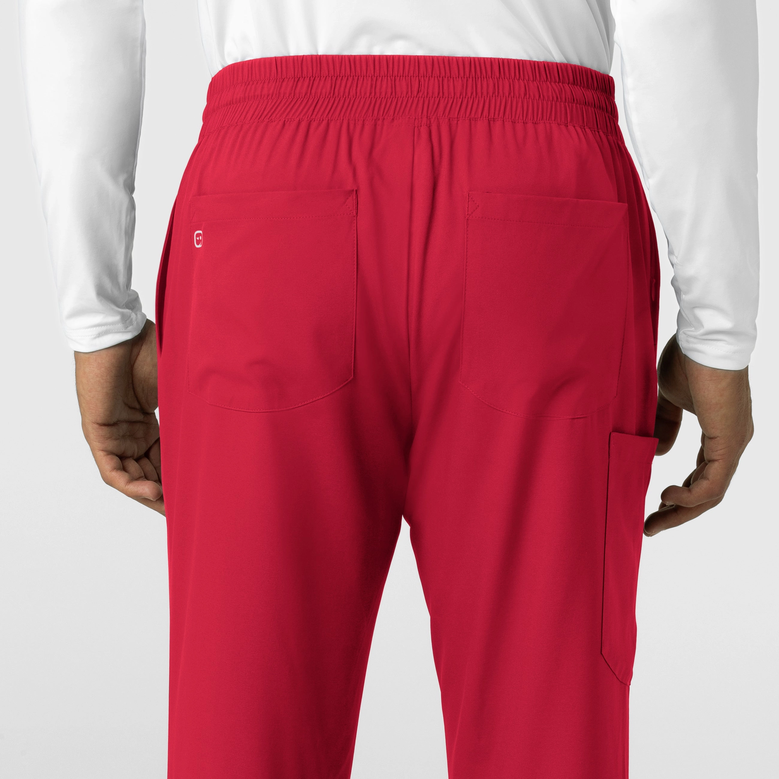 Boundless Men's Straight Leg Scrub Pant - Red