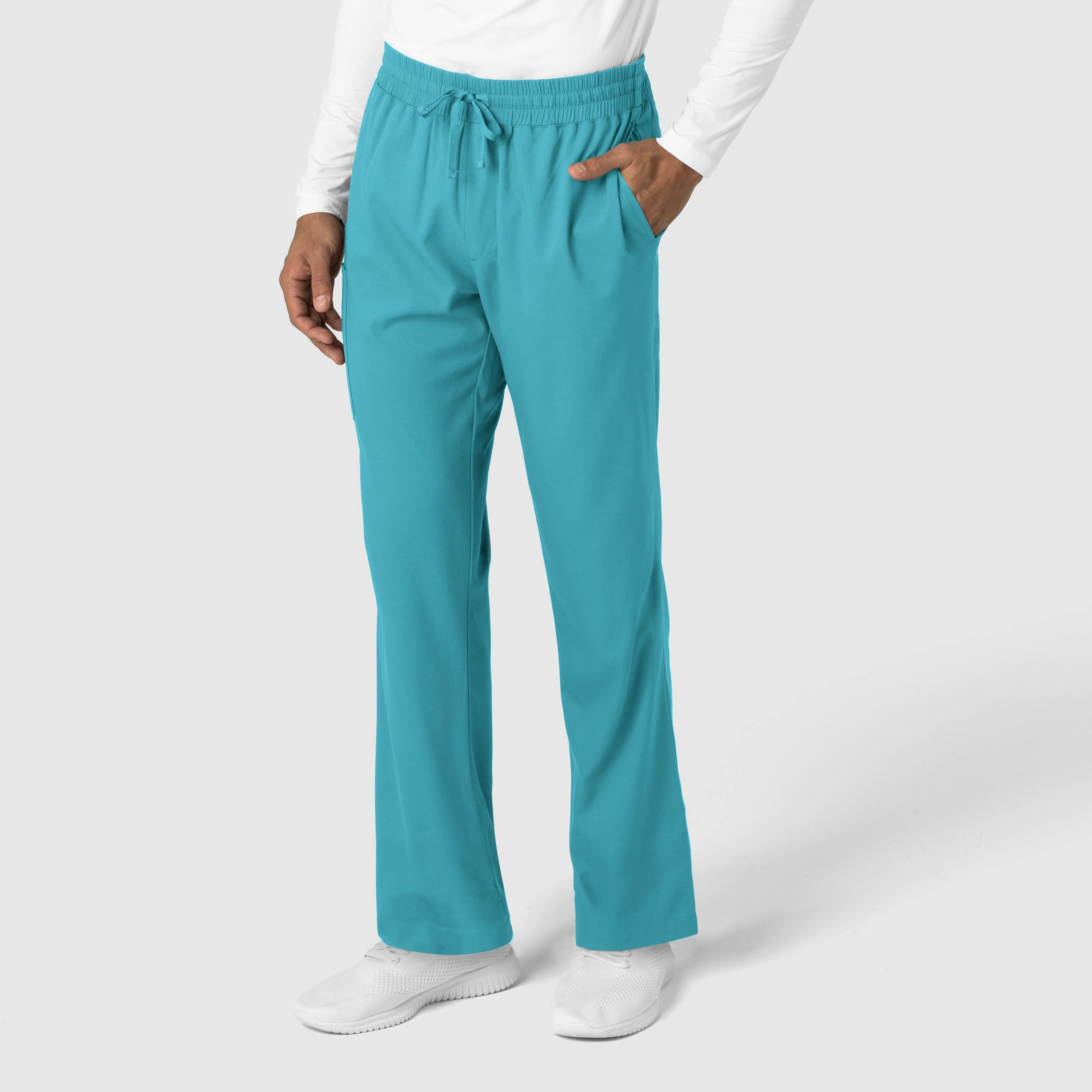 Boundless Men's Straight Leg Scrub Pant - Teal
