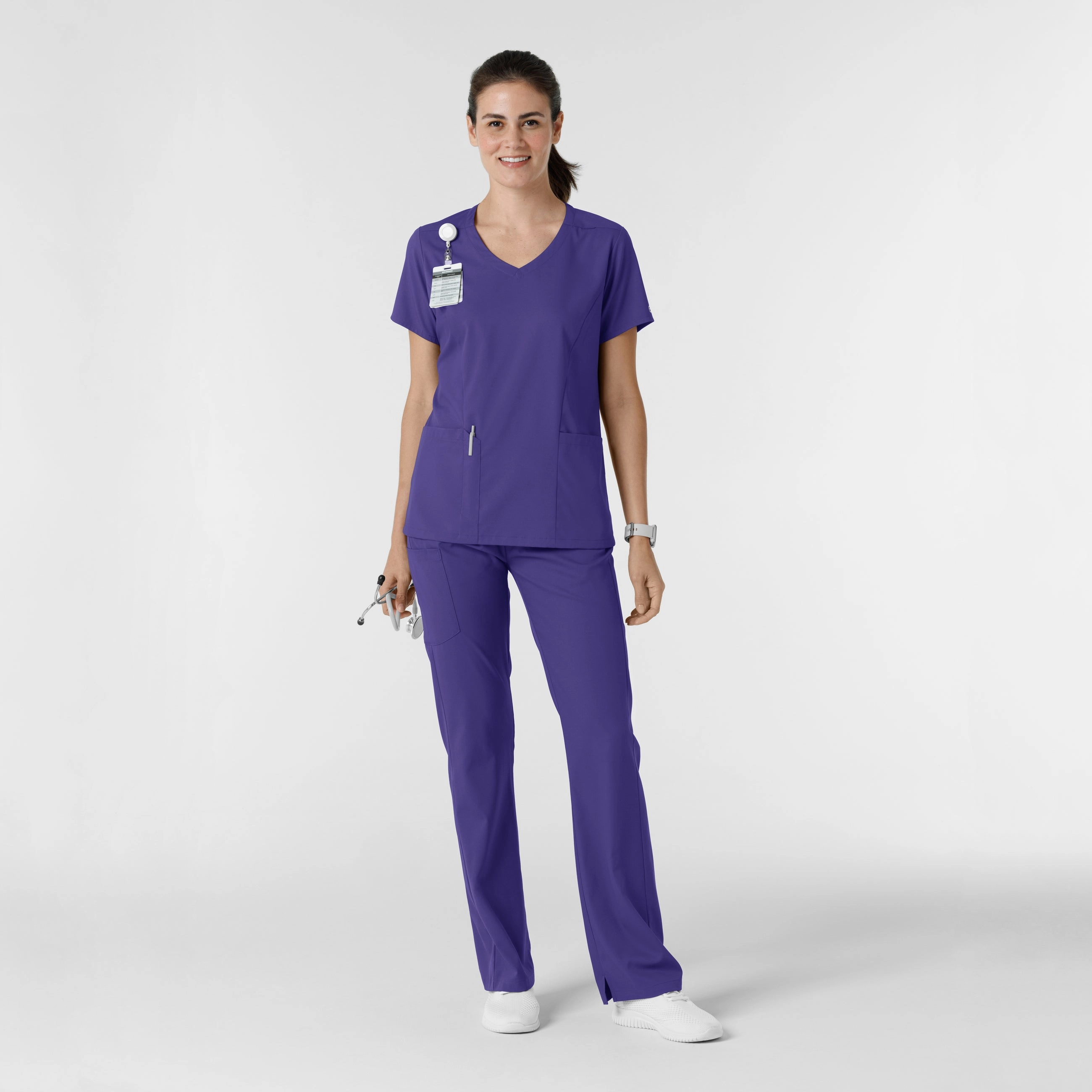 Boundless Women's Bootcut Scrub Pant - Grape
