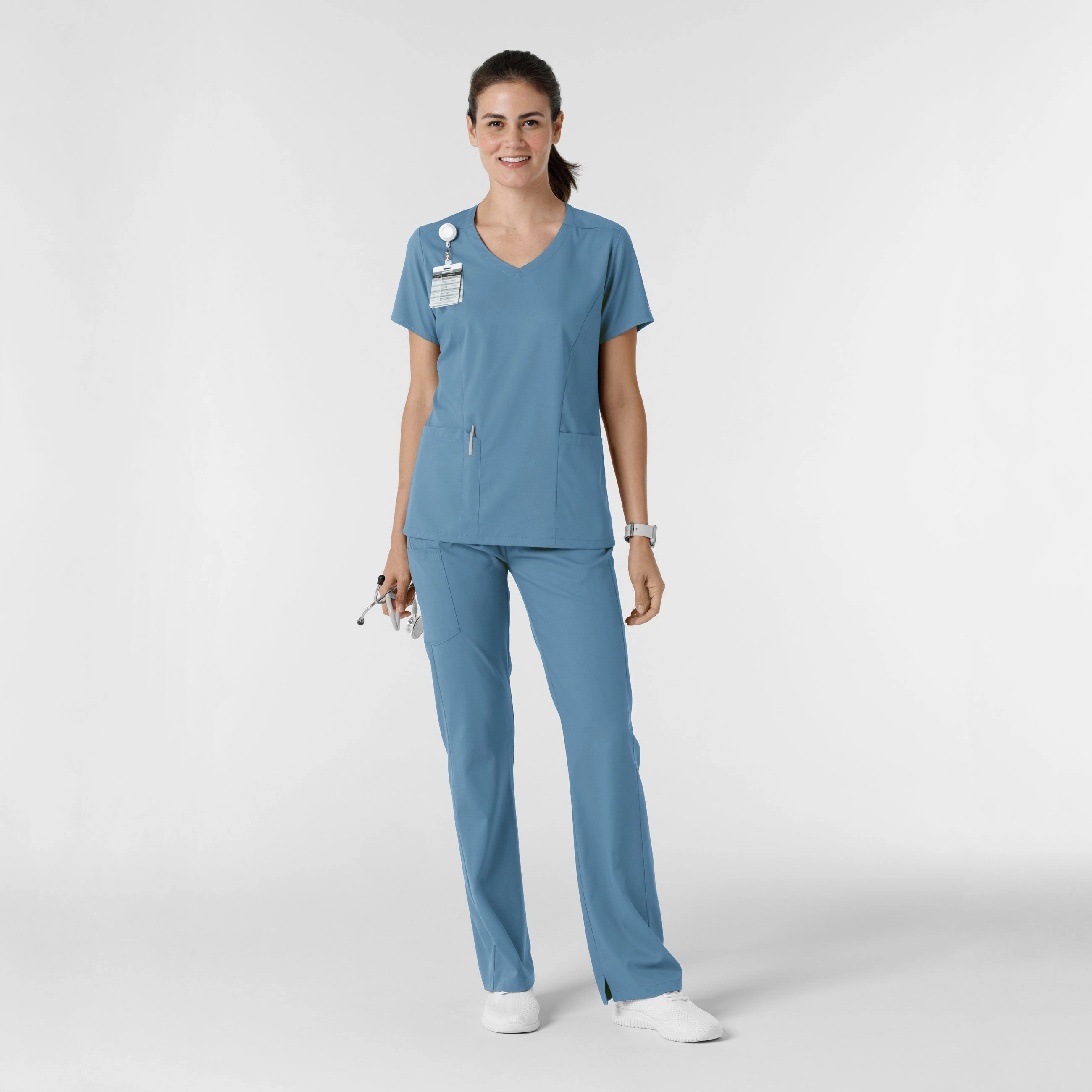 Boundless Women's Bootcut Scrub Pant - Pacific Blue