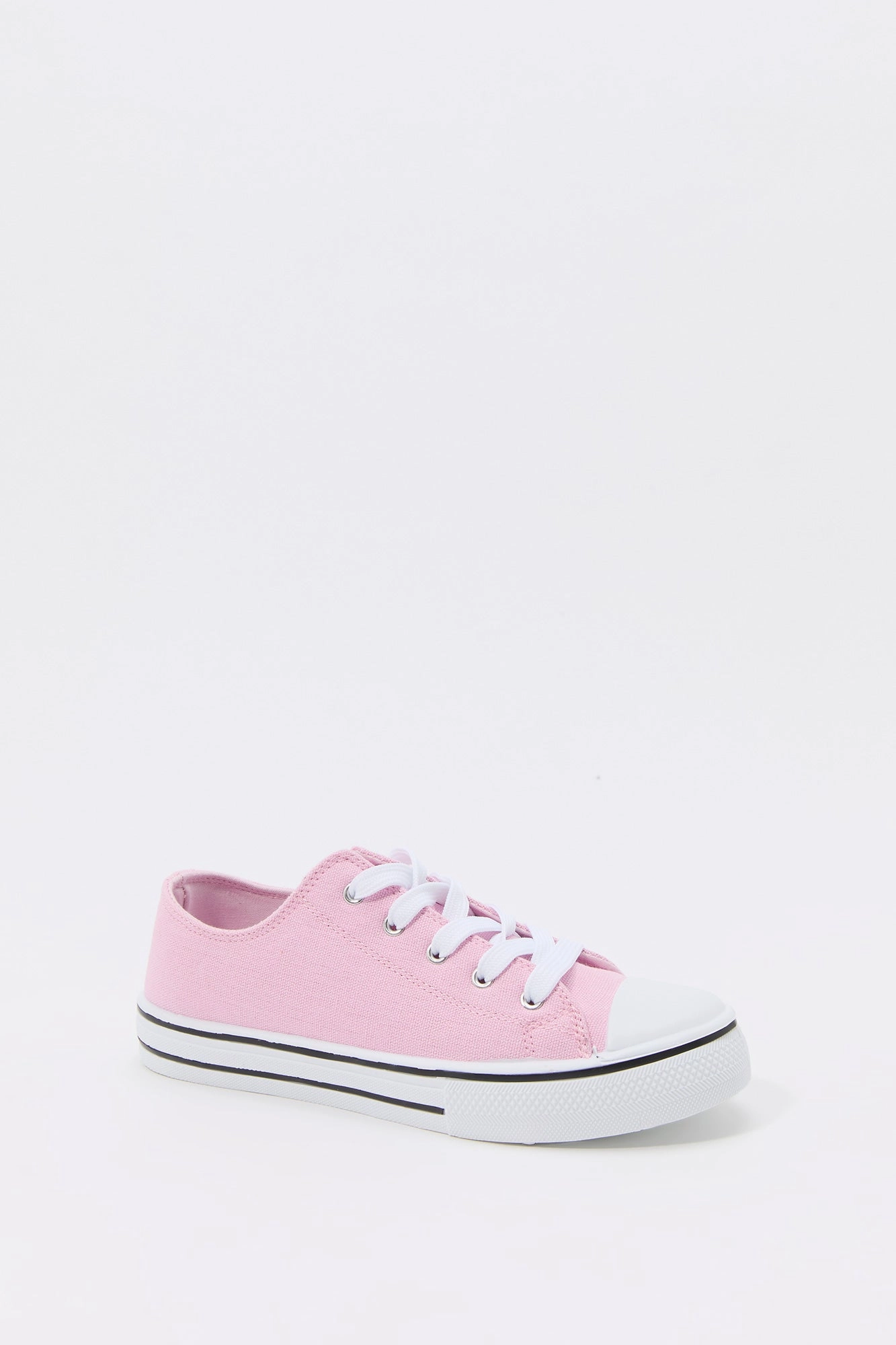 Espadrilles plateforme lacées à tige basse pour fille