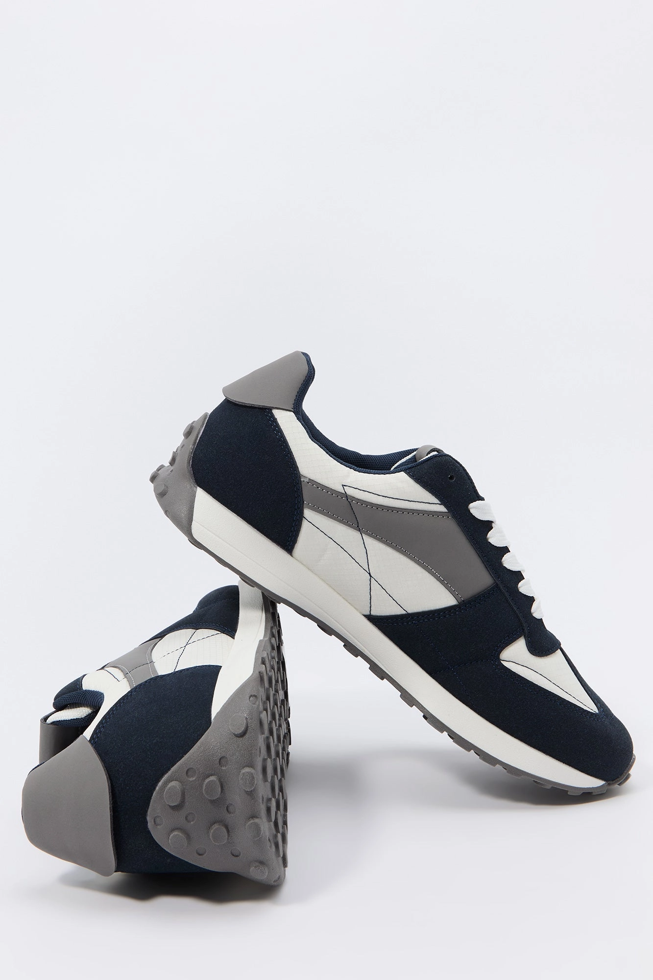 Faux Suede Colourblock Sneaker