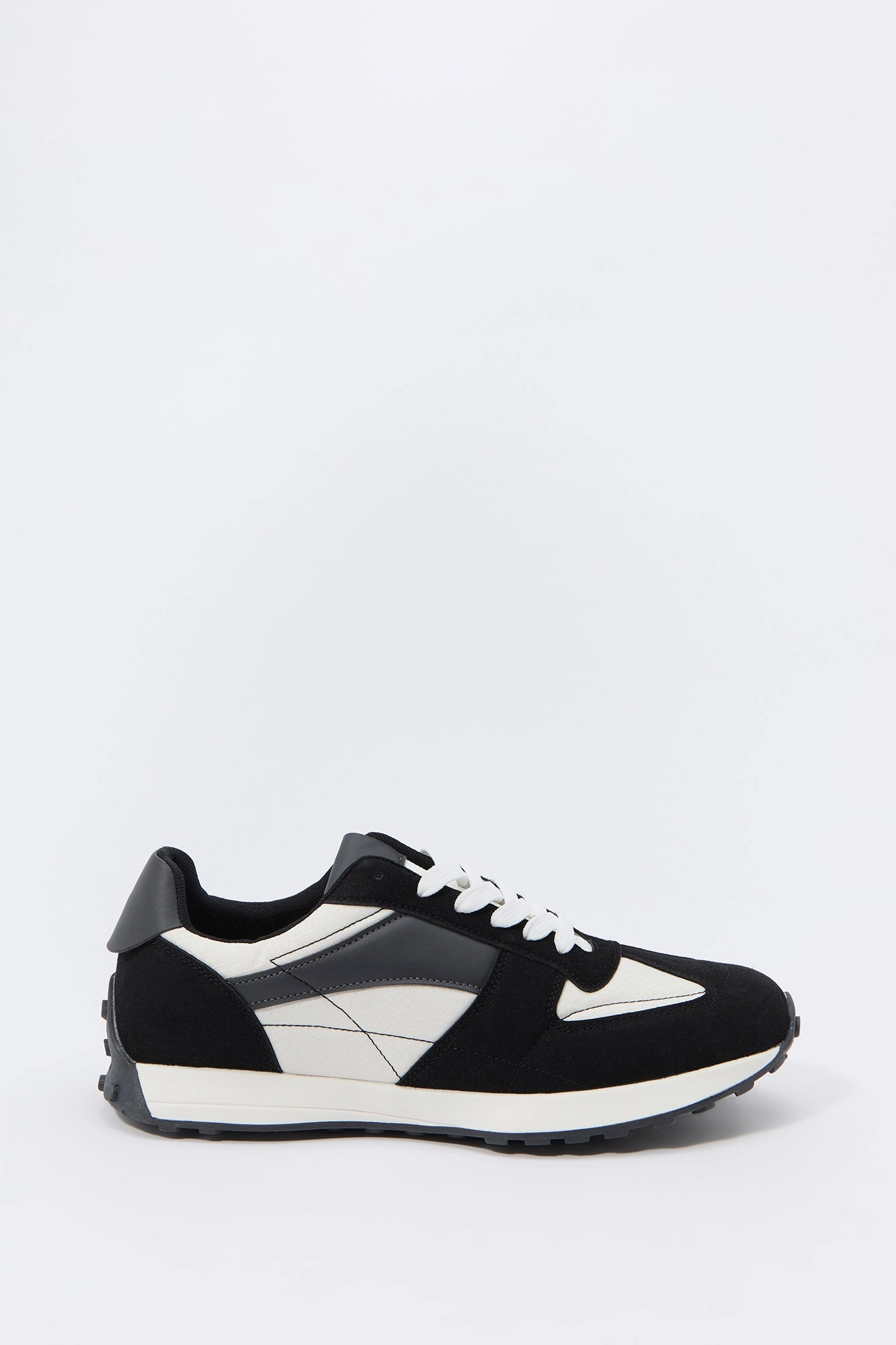 Faux Suede Colourblock Sneaker