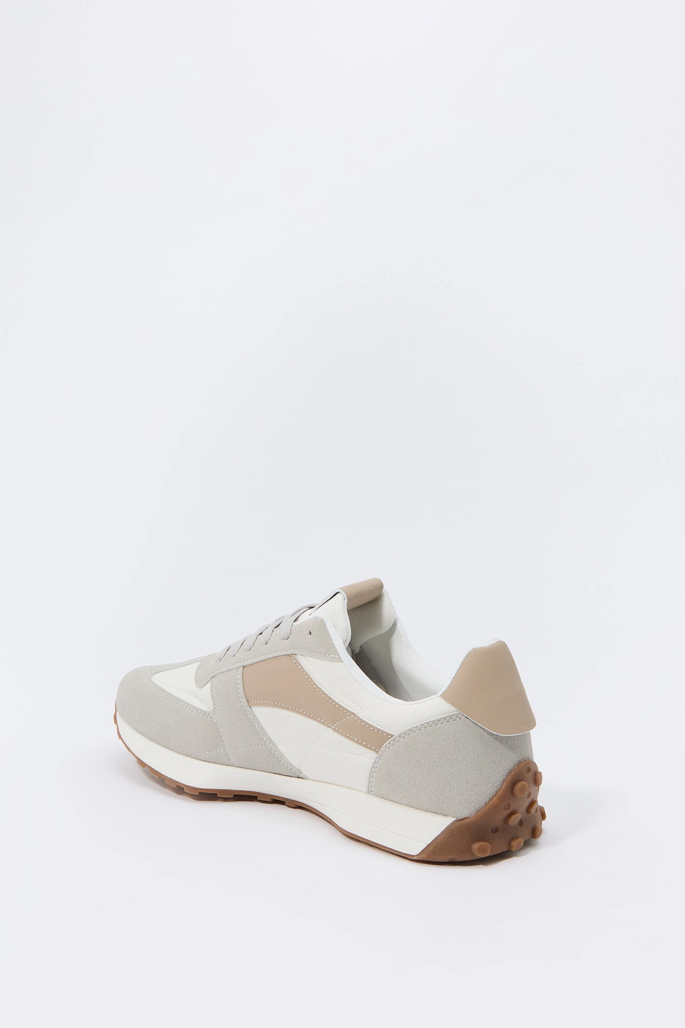 Faux Suede Colourblock Sneaker