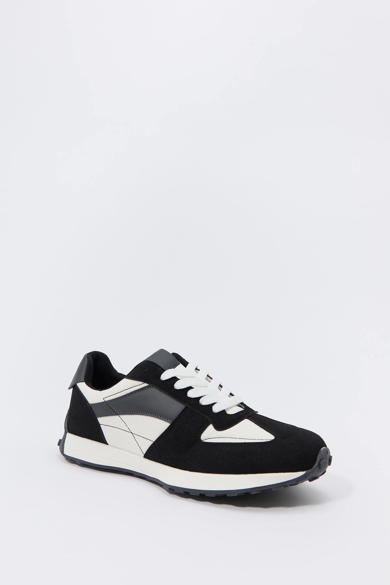 Faux Suede Colourblock Sneaker