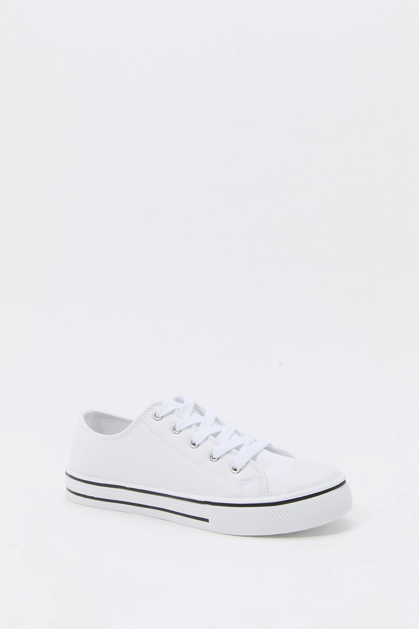 Girls Lace Up Low Top Platform Sneaker