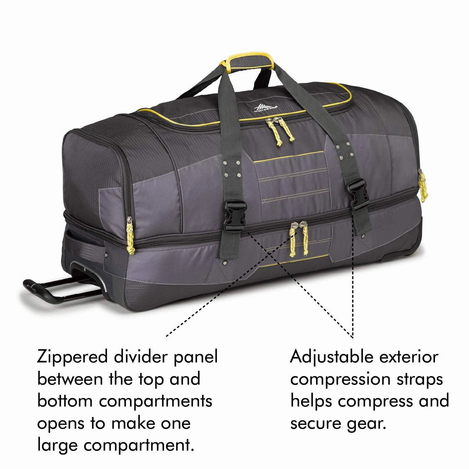 High Sierra Ultimate Access 2.0 Drop Bottom 30" 2-Wheel Wheeled Duffel Bags