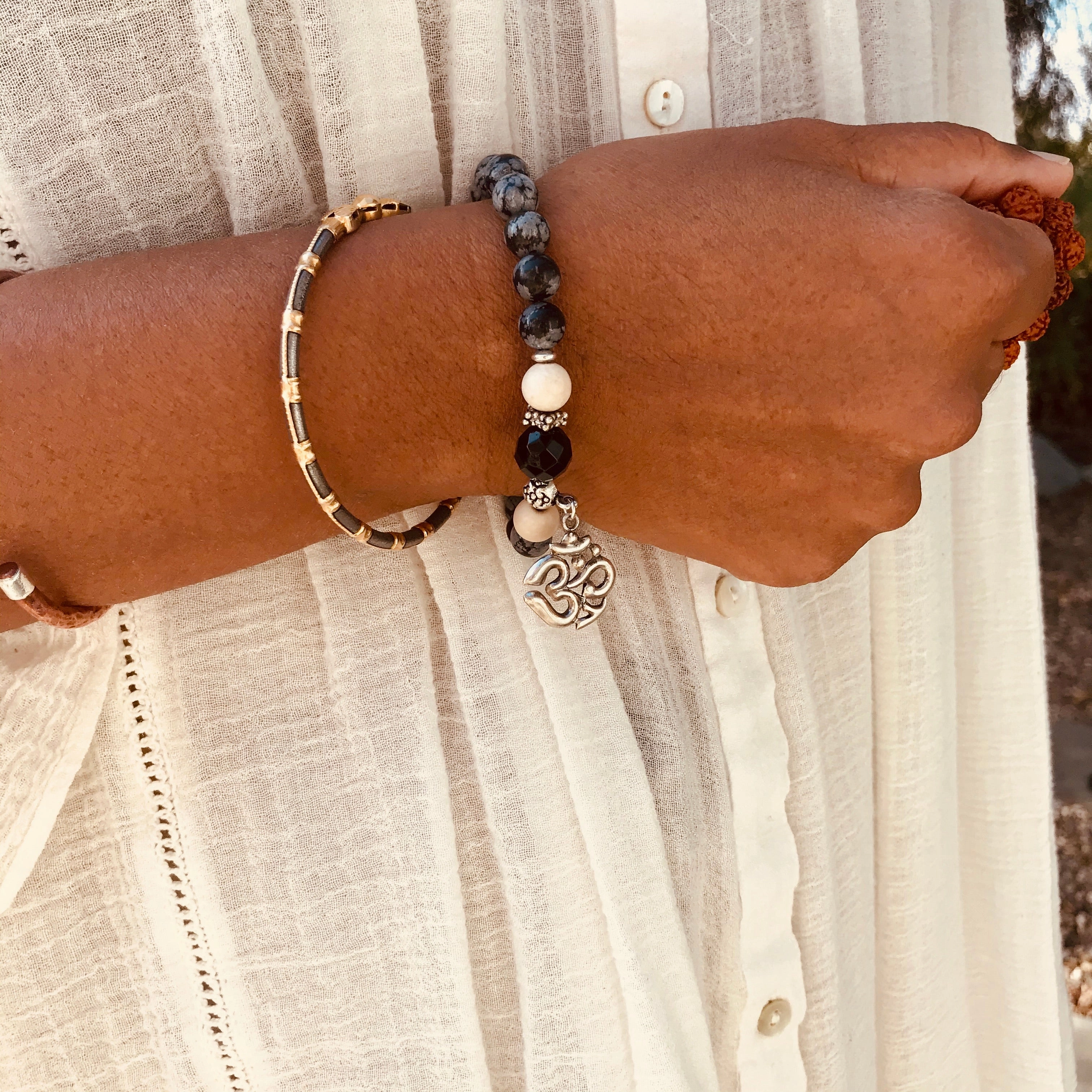 Kala Om Wrist Mala Bracelet