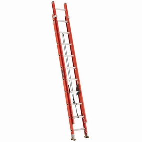 LOUISVILLE LADDER FE3220 - 20-FOOT FIBERGLASS EXTENSION LADDER, TYPE IA, 300-POUND LOAD CAPACITY