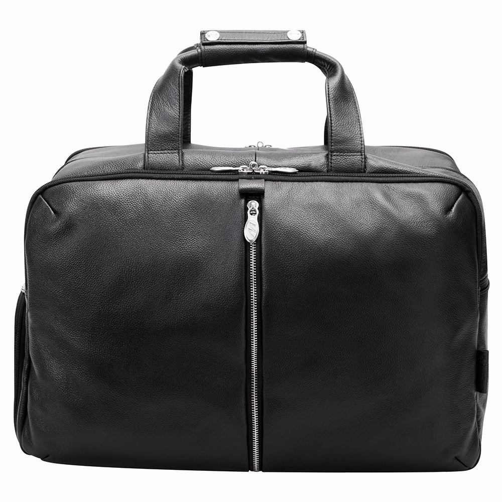 McKlein 22" Leather Triple Compartment Carry-All Laptop Duffel