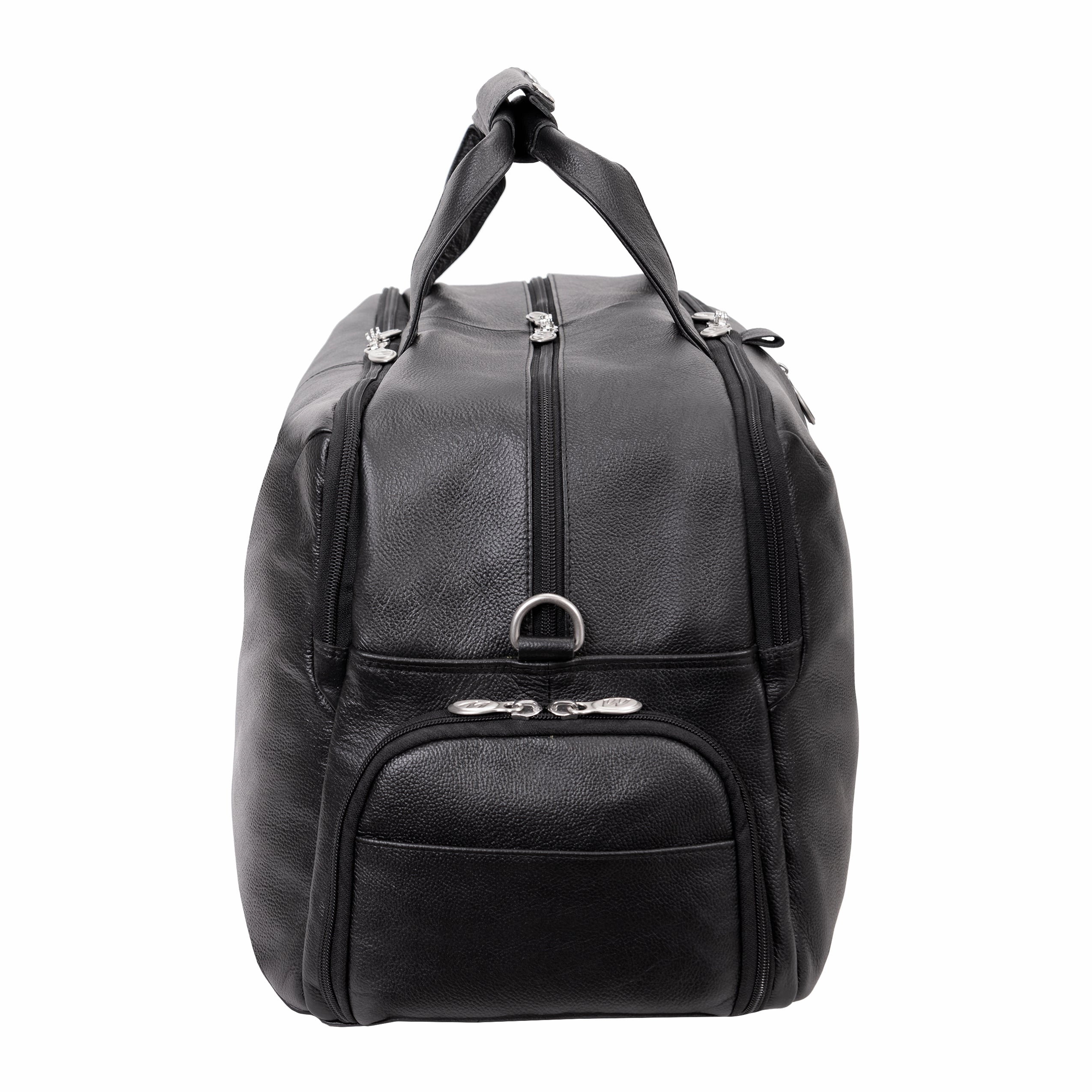 McKlein USA Avondale 22" Leather Triple Compartment Carry-All Travel Laptop Duffel