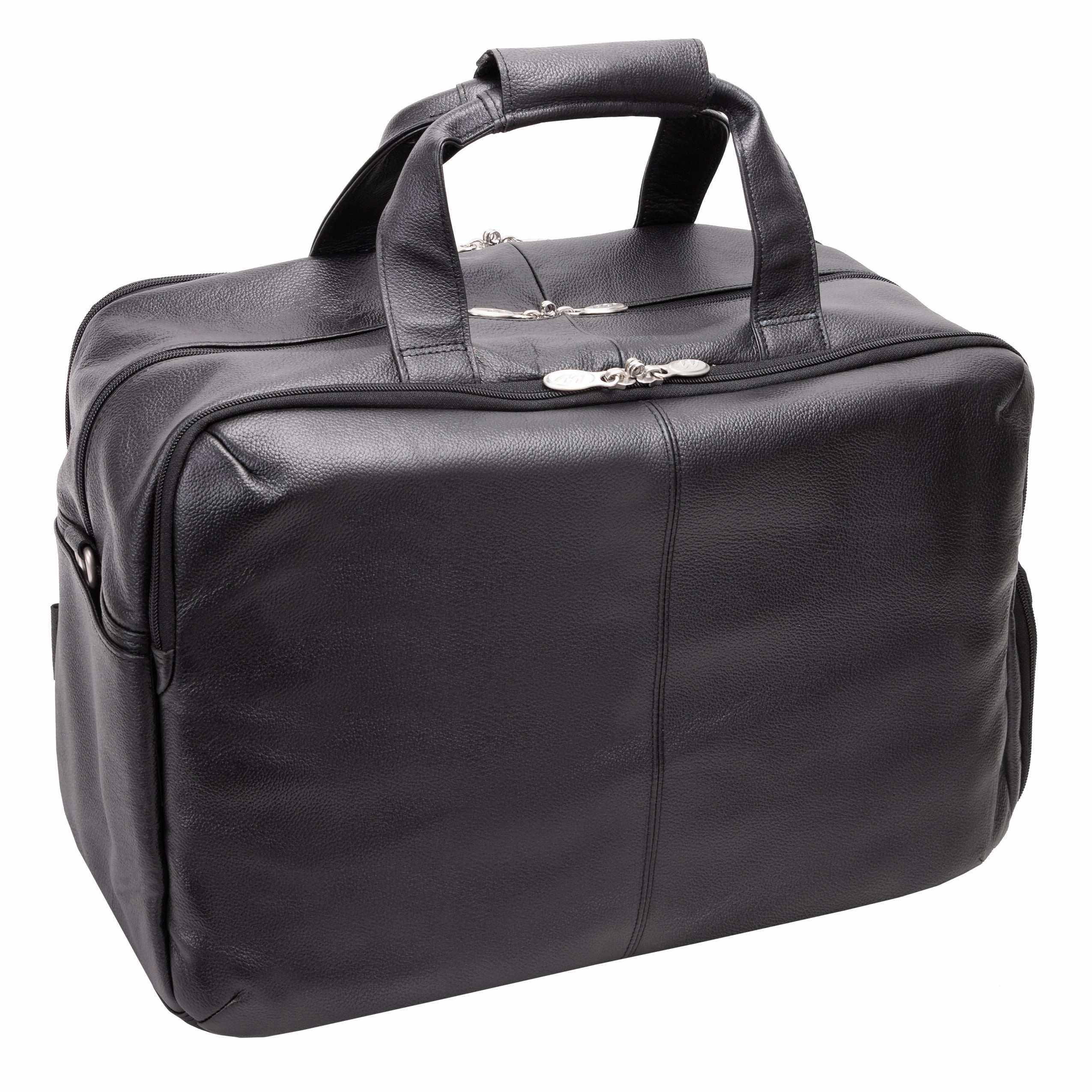 McKlein USA Avondale 22" Leather Triple Compartment Carry-All Travel Laptop Duffel