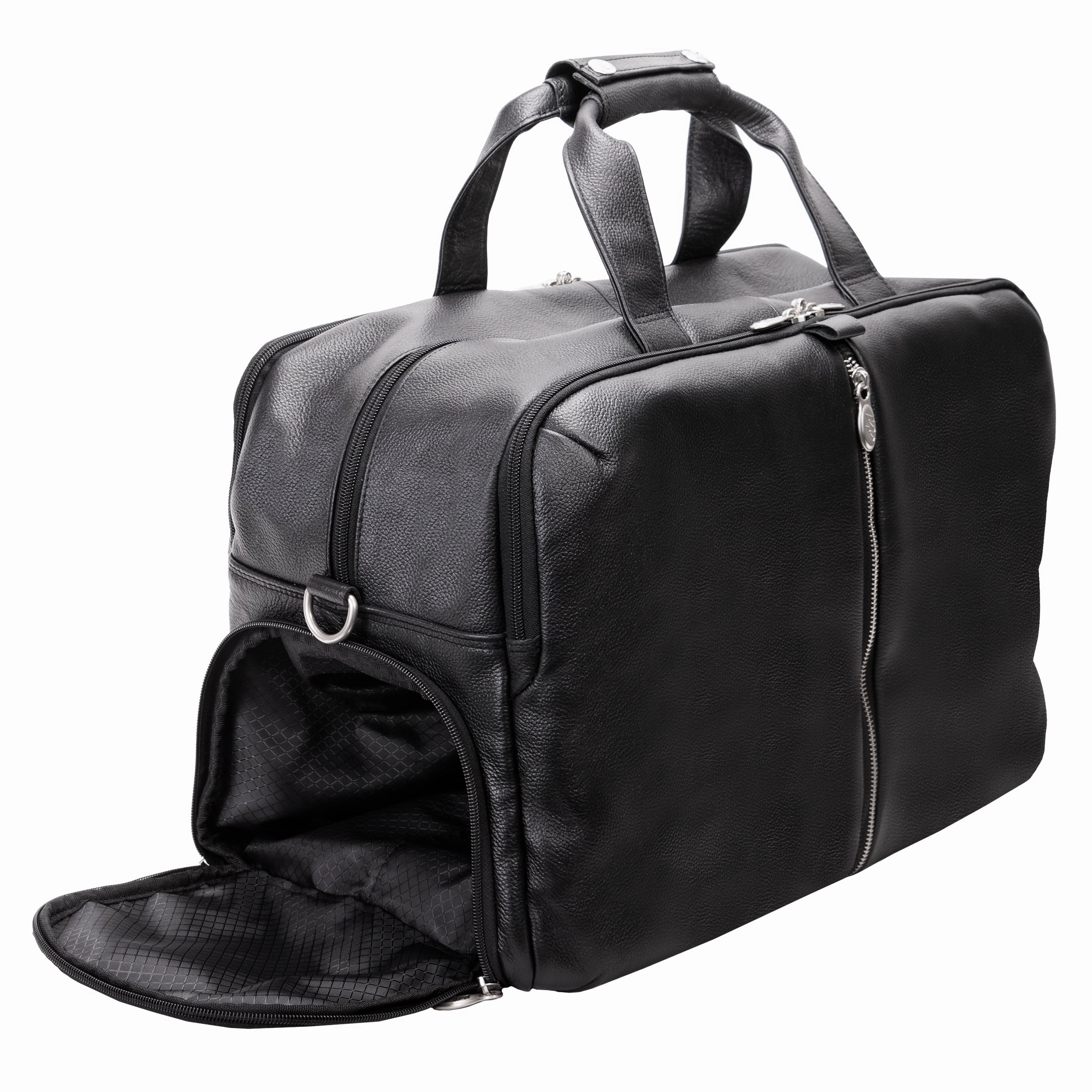 McKlein USA Avondale 22" Leather Triple Compartment Carry-All Travel Laptop Duffel