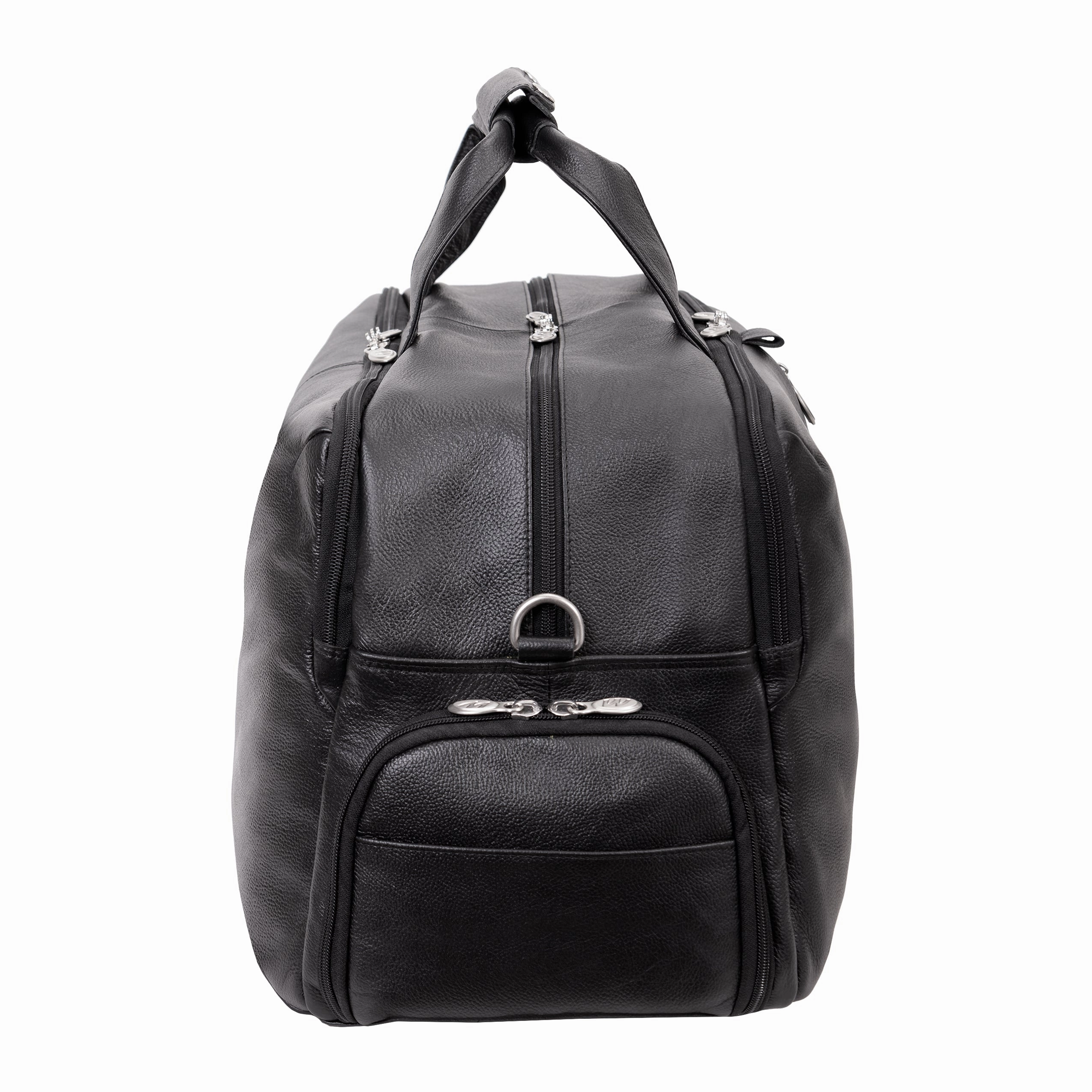 McKlein USA Avondale 22" Leather Triple Compartment Carry-All Travel Laptop Duffel