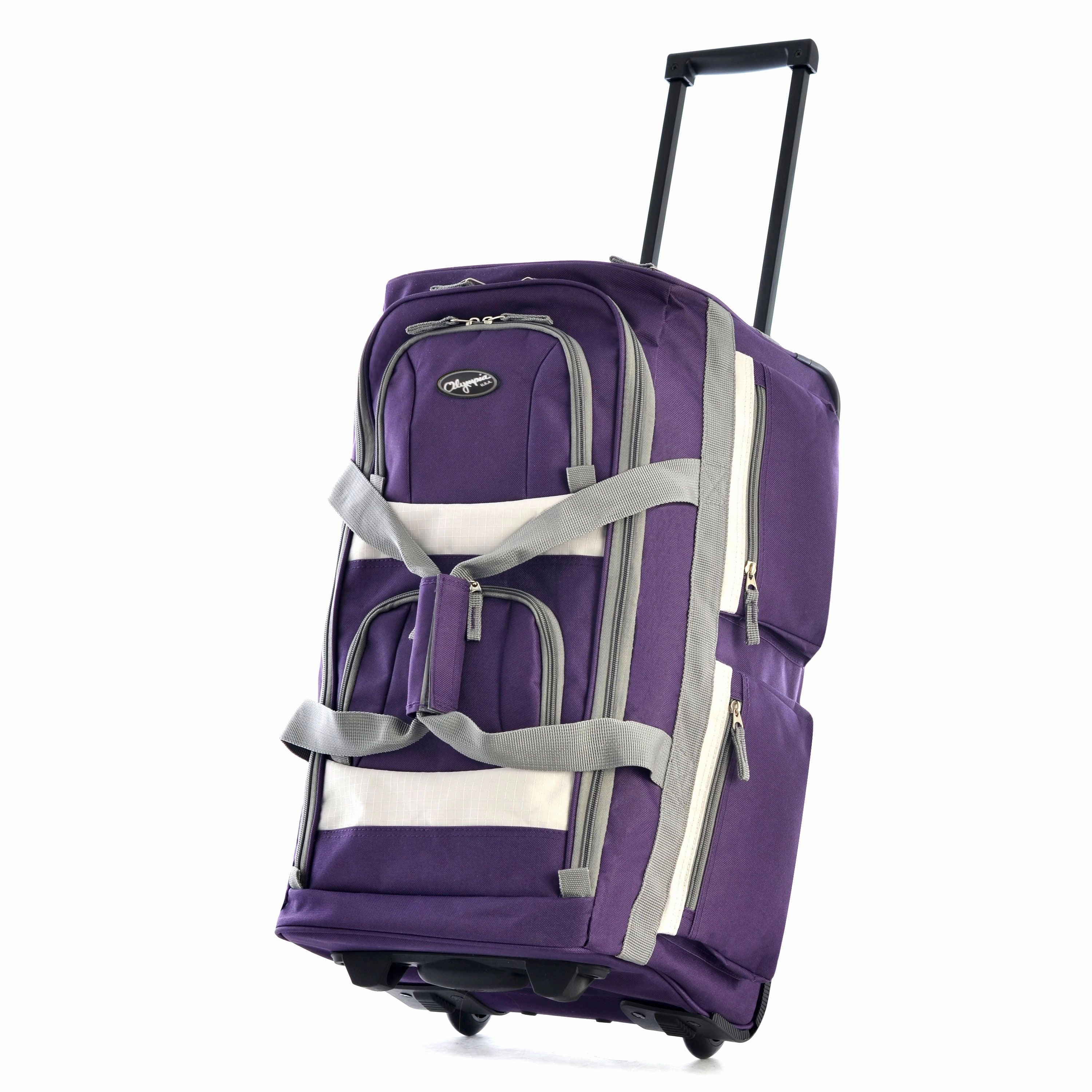 Olympia USA 22" 8 Pocket Rolling Duffel Bag