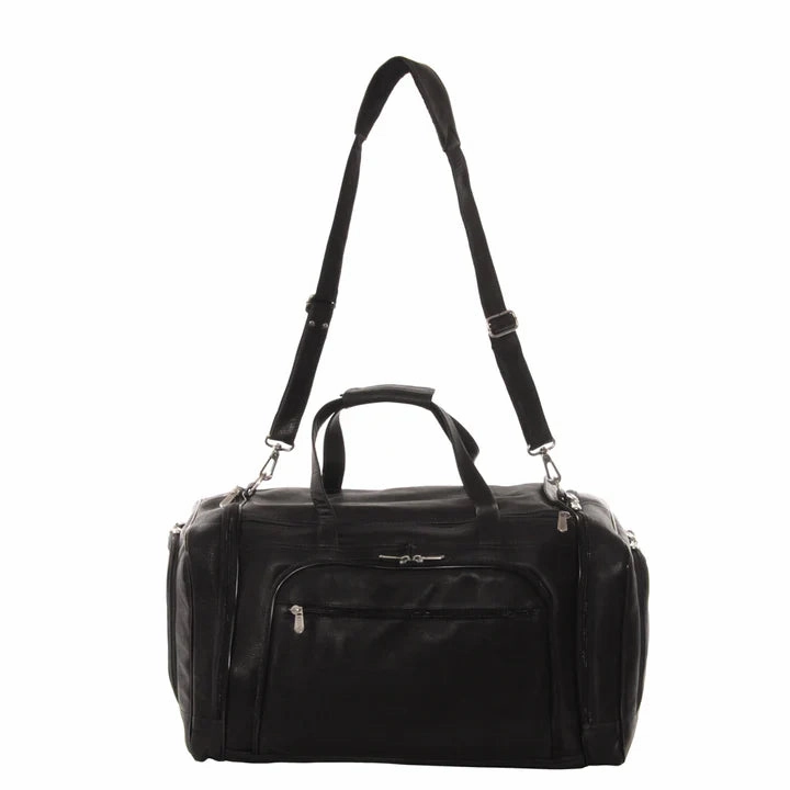 Piel Leather Multi Compartment Duffel Bag
