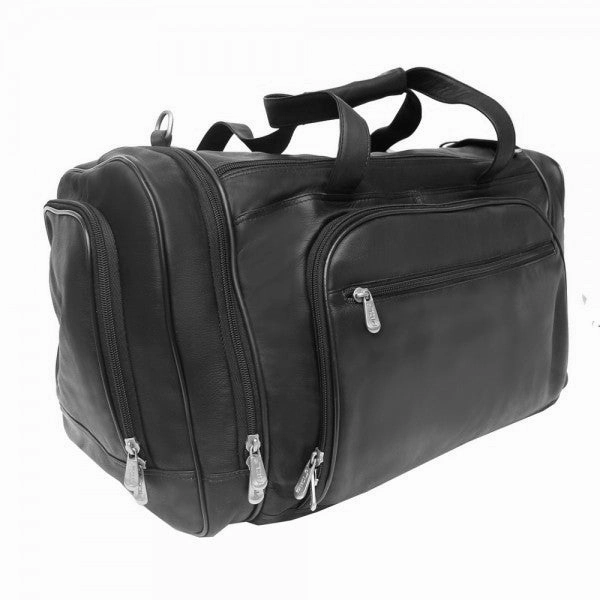 Piel Leather Multi Compartment Duffel Bag