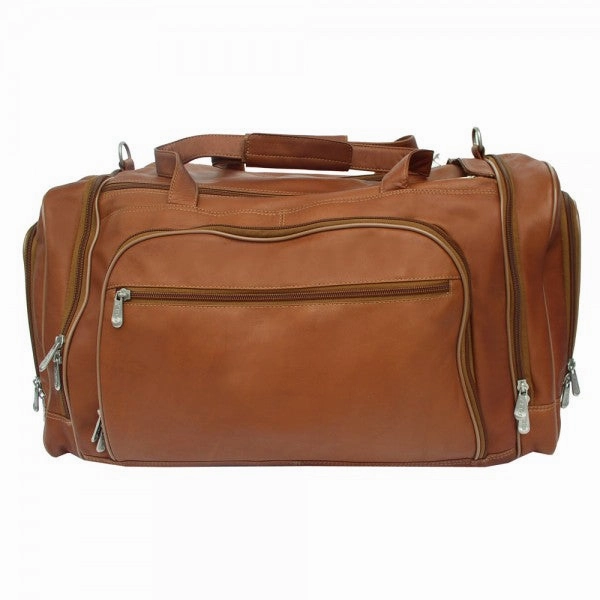 Piel Leather Multi Compartment Duffel Bag