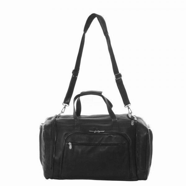 Piel Leather Multi Compartment Duffel Bag