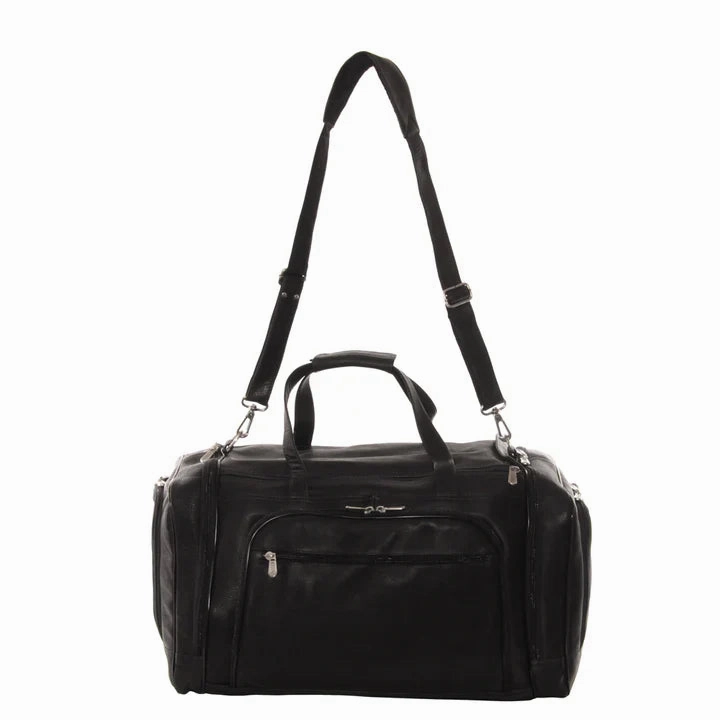 Piel Leather Multi Compartment Duffel Bag