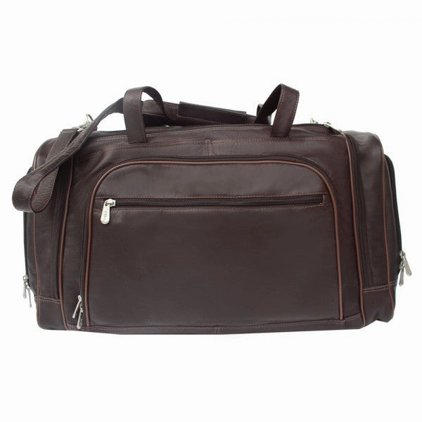 Piel Leather Multi Compartment Duffel Bag