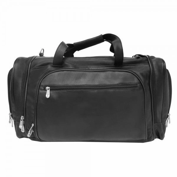 Piel Leather Multi Compartment Duffel Bag