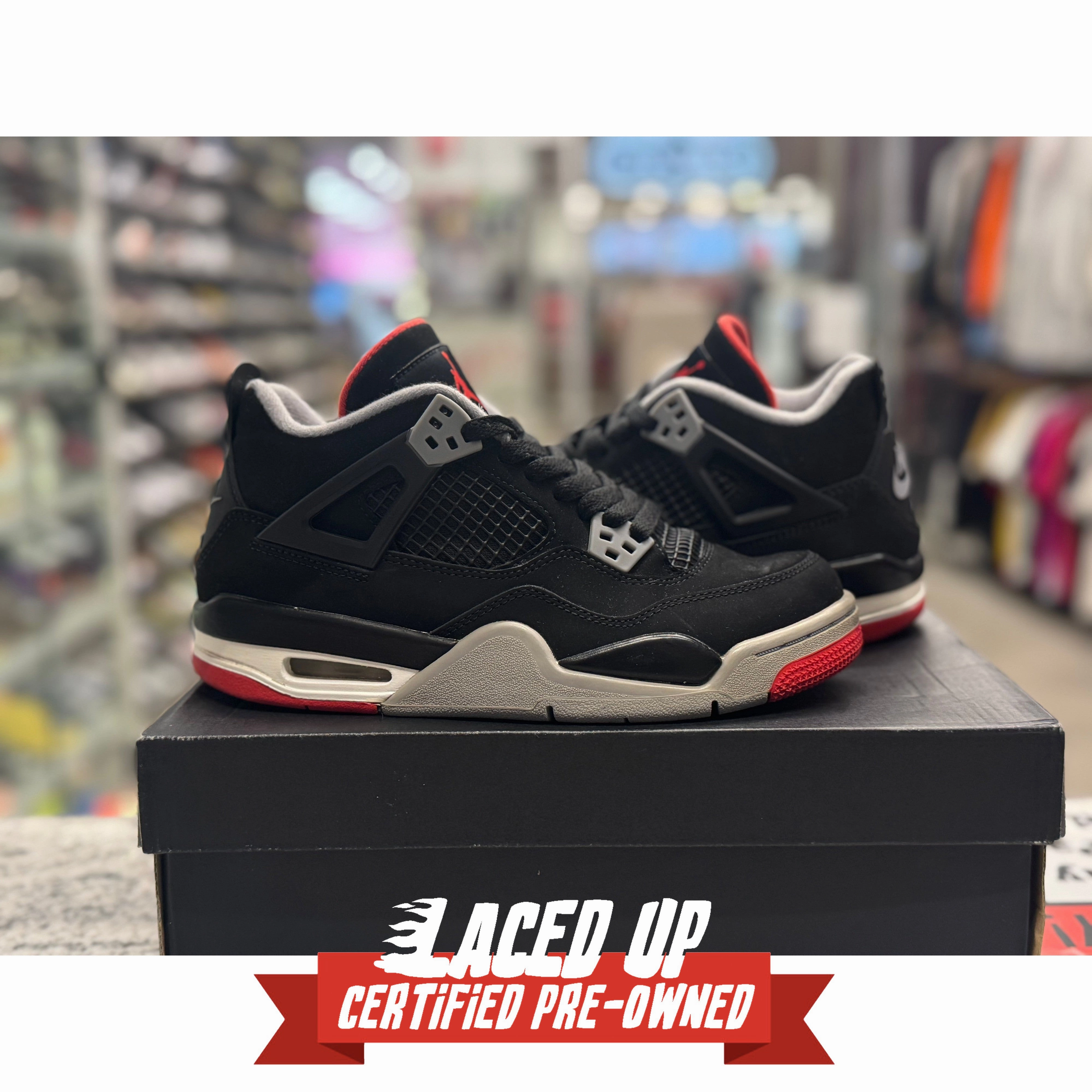 PRE OWNED Air Jordan 4 Retro Bred (2019) (GS)
