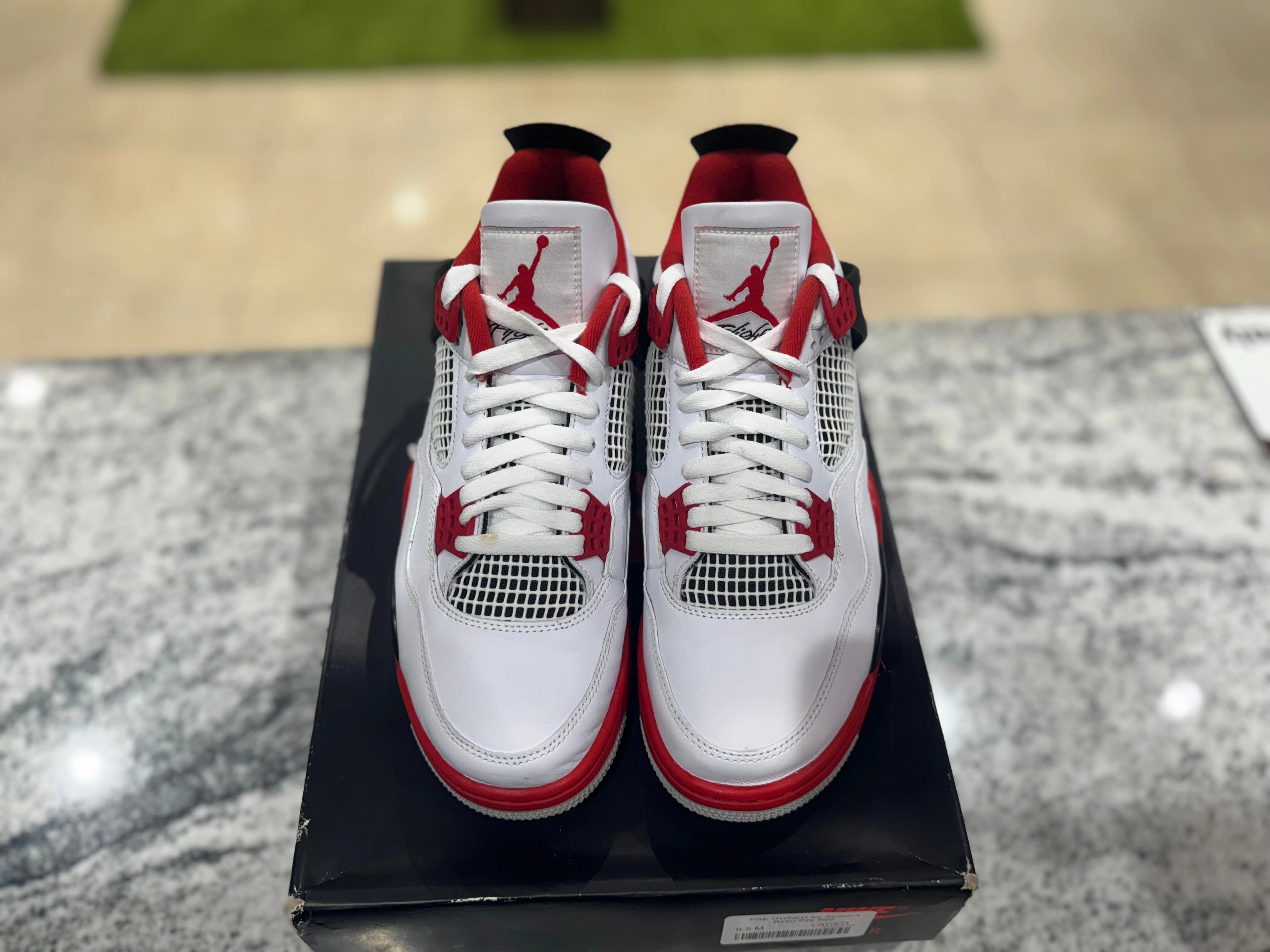 PRE OWNED Air Jordan 4 Retro Fire Red