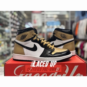 PRE OWNED Air Jordan Retro 1 Gold Toe