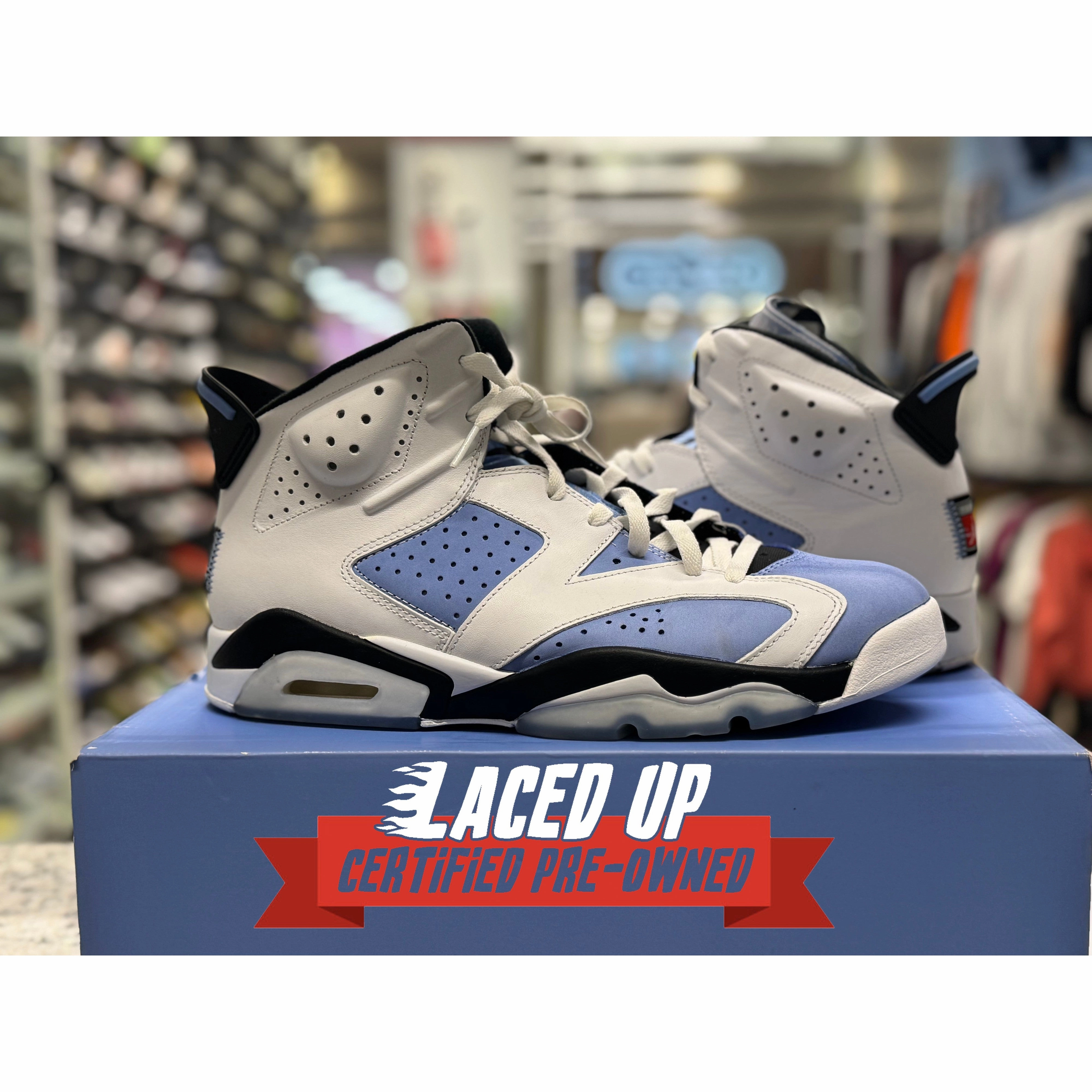 PRE OWNED Air Jordan Retro 6 UNC
