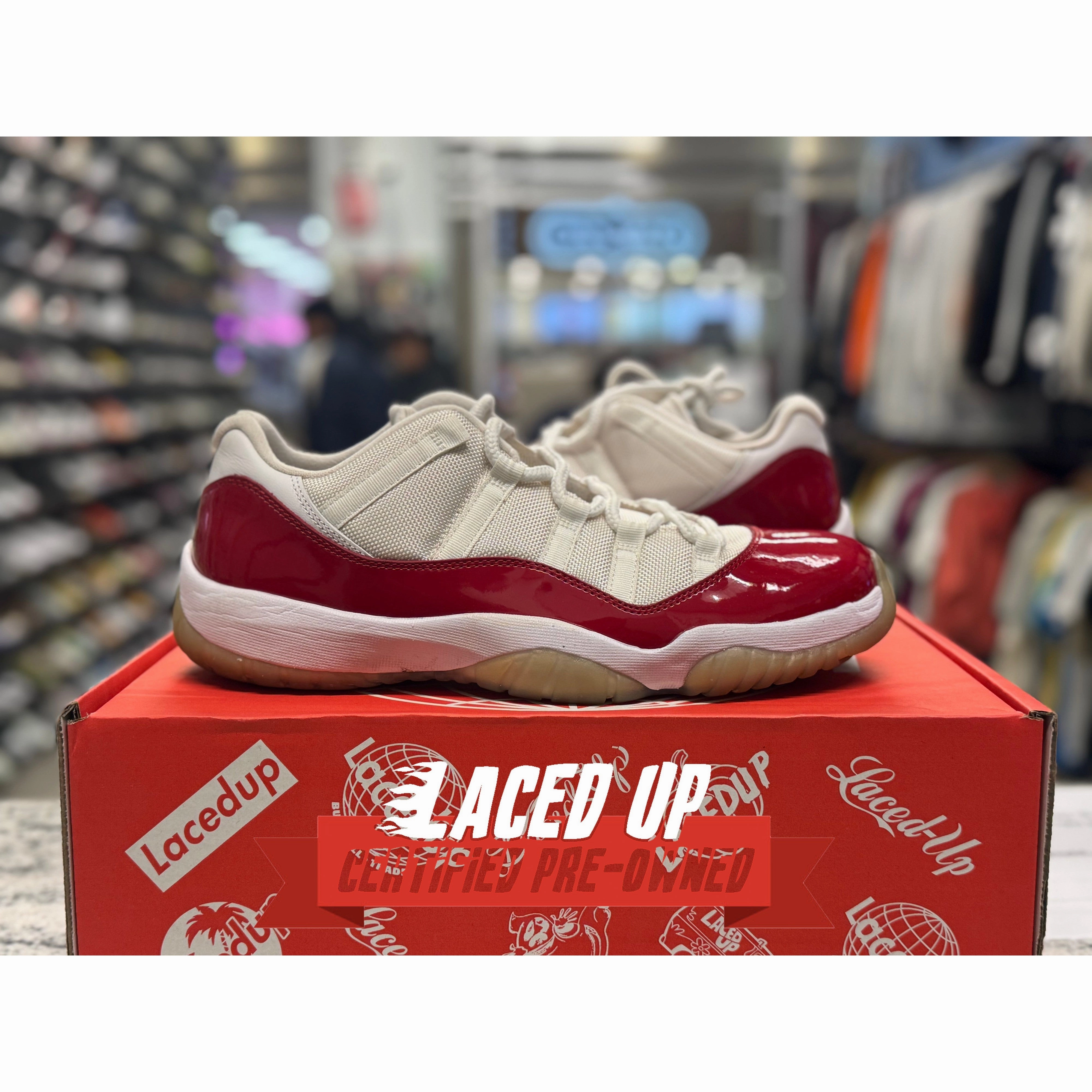 PRE OWNED Air Jordan Retro Low 11 Cherry 2016