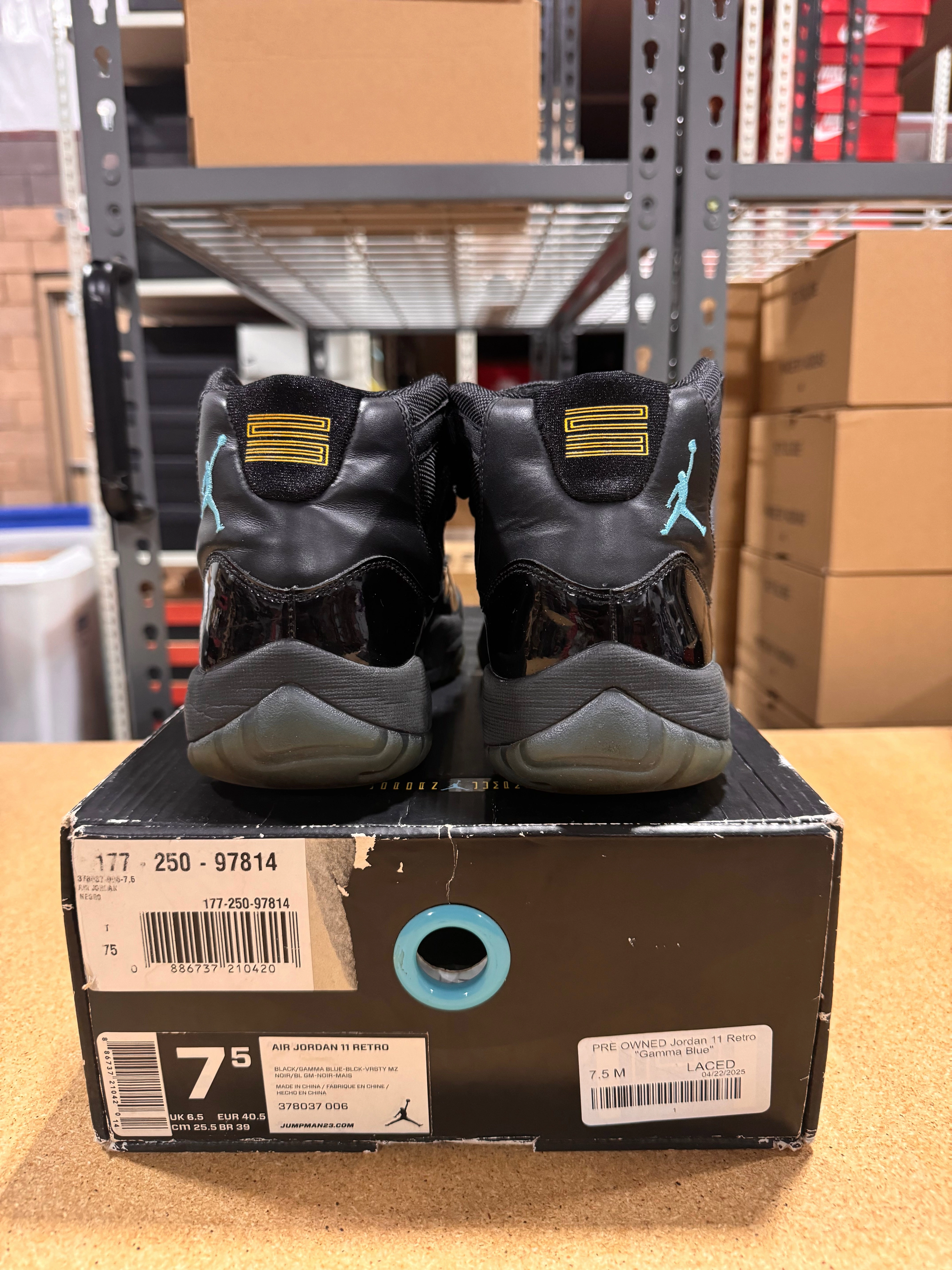 PRE OWNED Jordan 11 Retro Gamma Blue