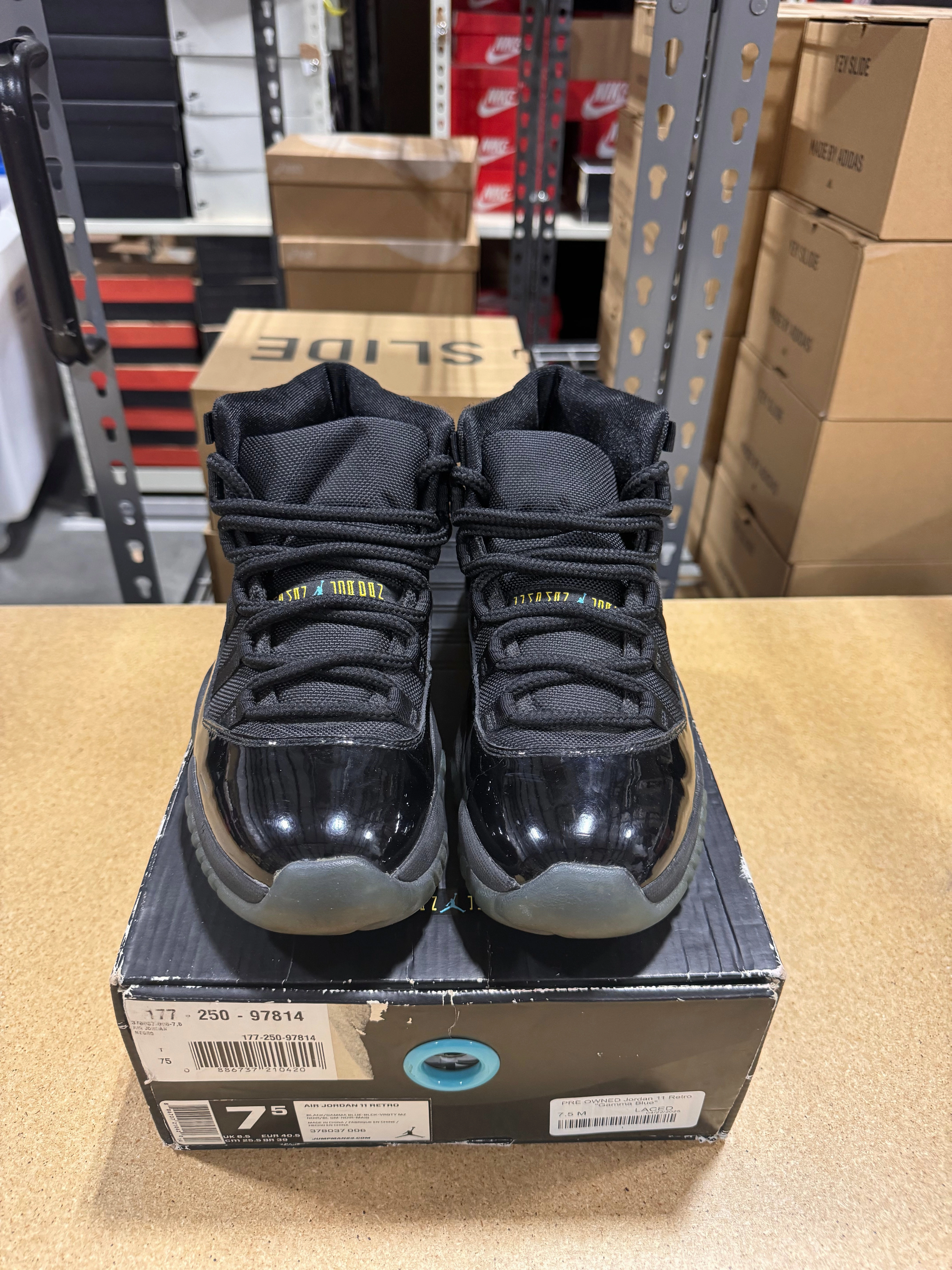 PRE OWNED Jordan 11 Retro Gamma Blue