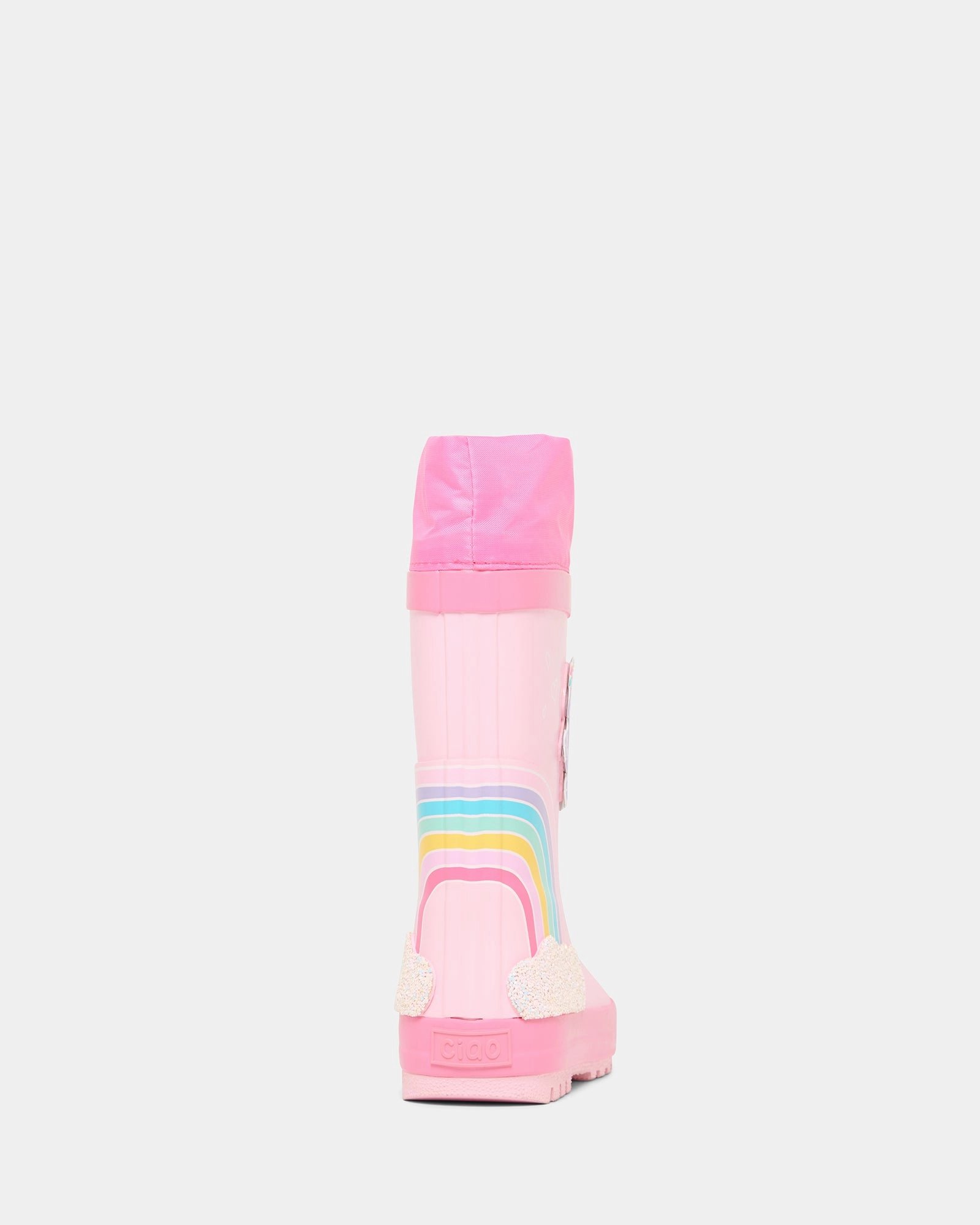 Rainbow Unicorn Gumboot Pink