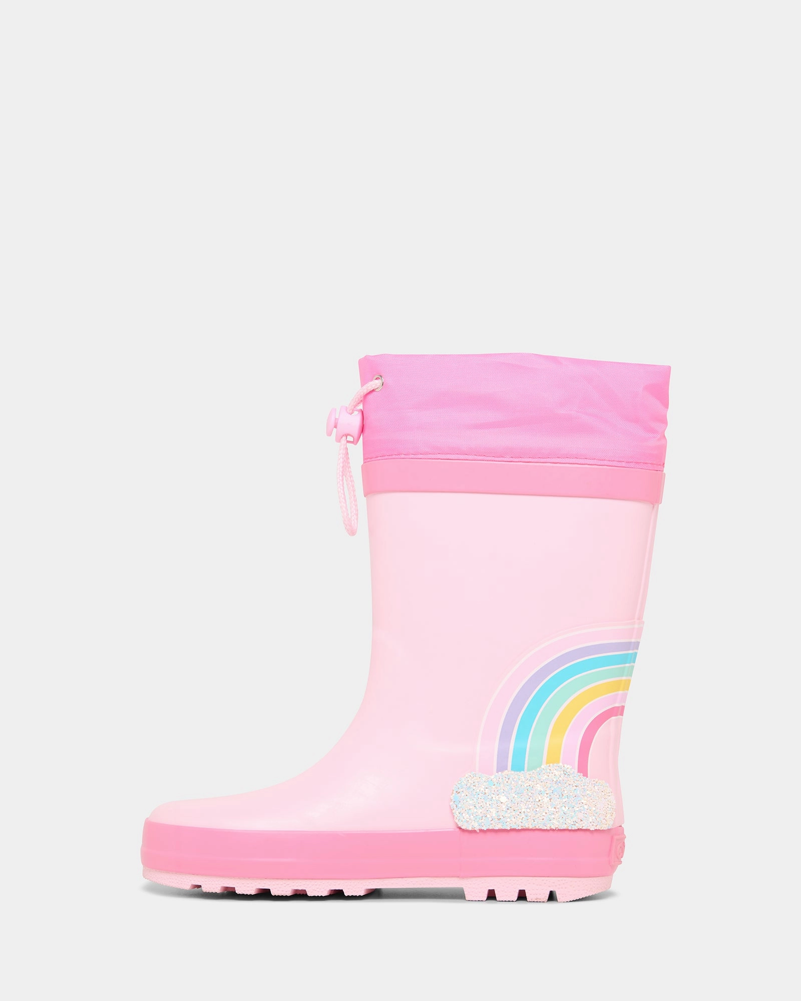 Rainbow Unicorn Gumboot Pink