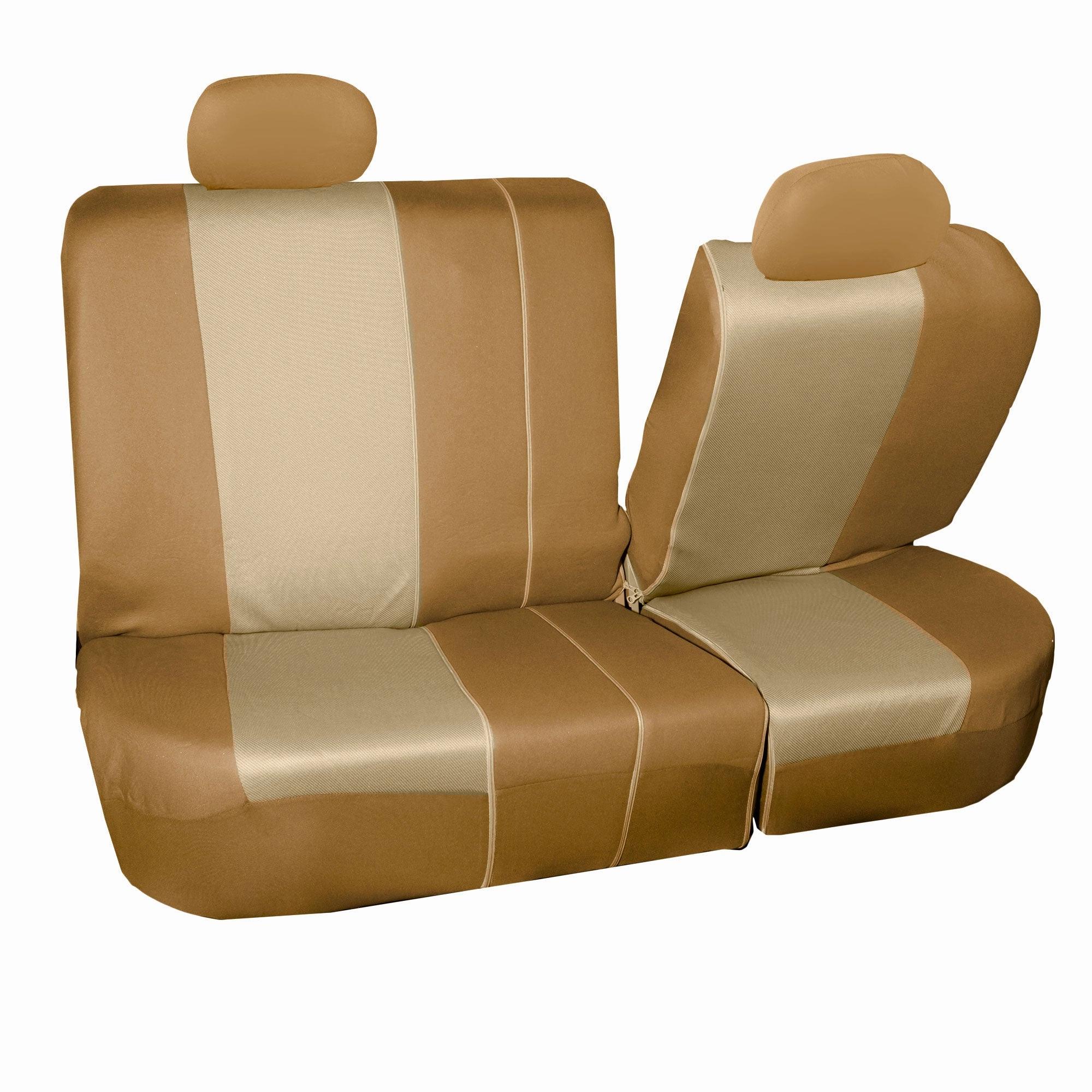 Supreme Twill Seat Covers - Rear Set Beige / Tan