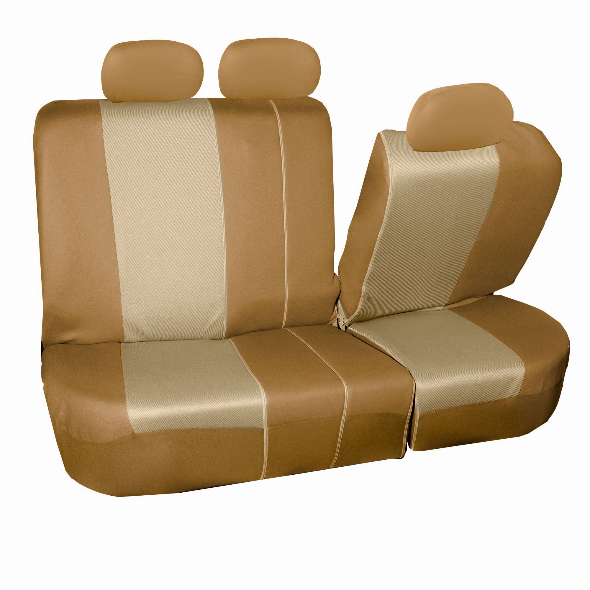 Supreme Twill Seat Covers - Rear Set Beige / Tan