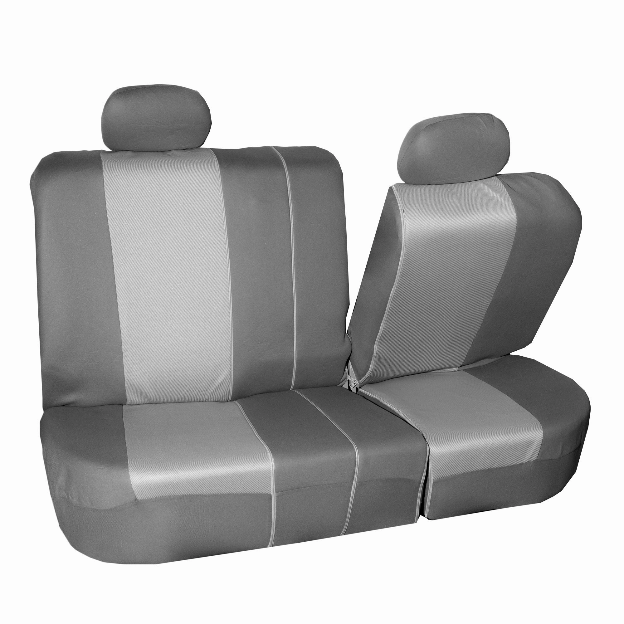 Supreme Twill Seat Covers - Rear Set Gray / Gray