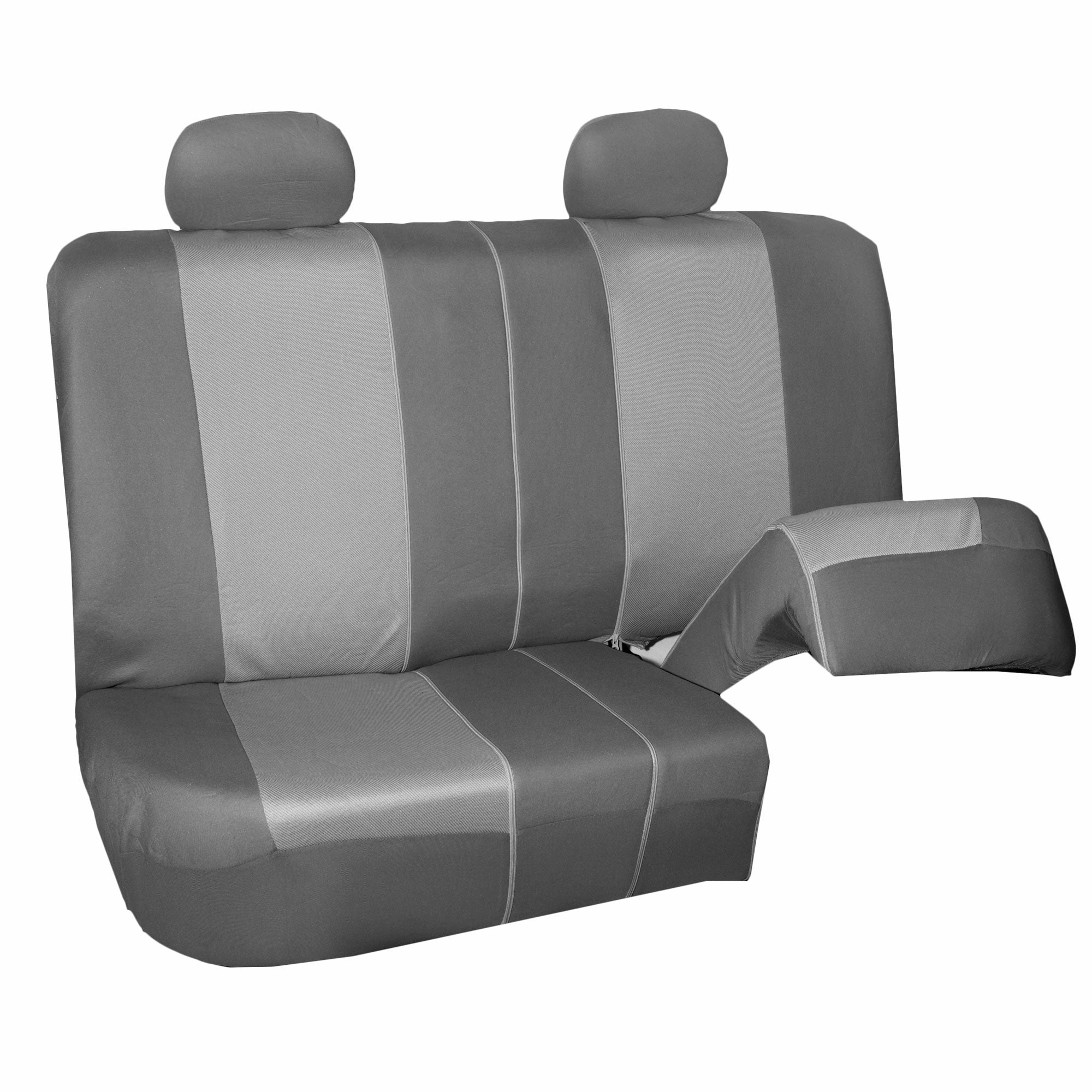 Supreme Twill Seat Covers - Rear Set Gray / Gray