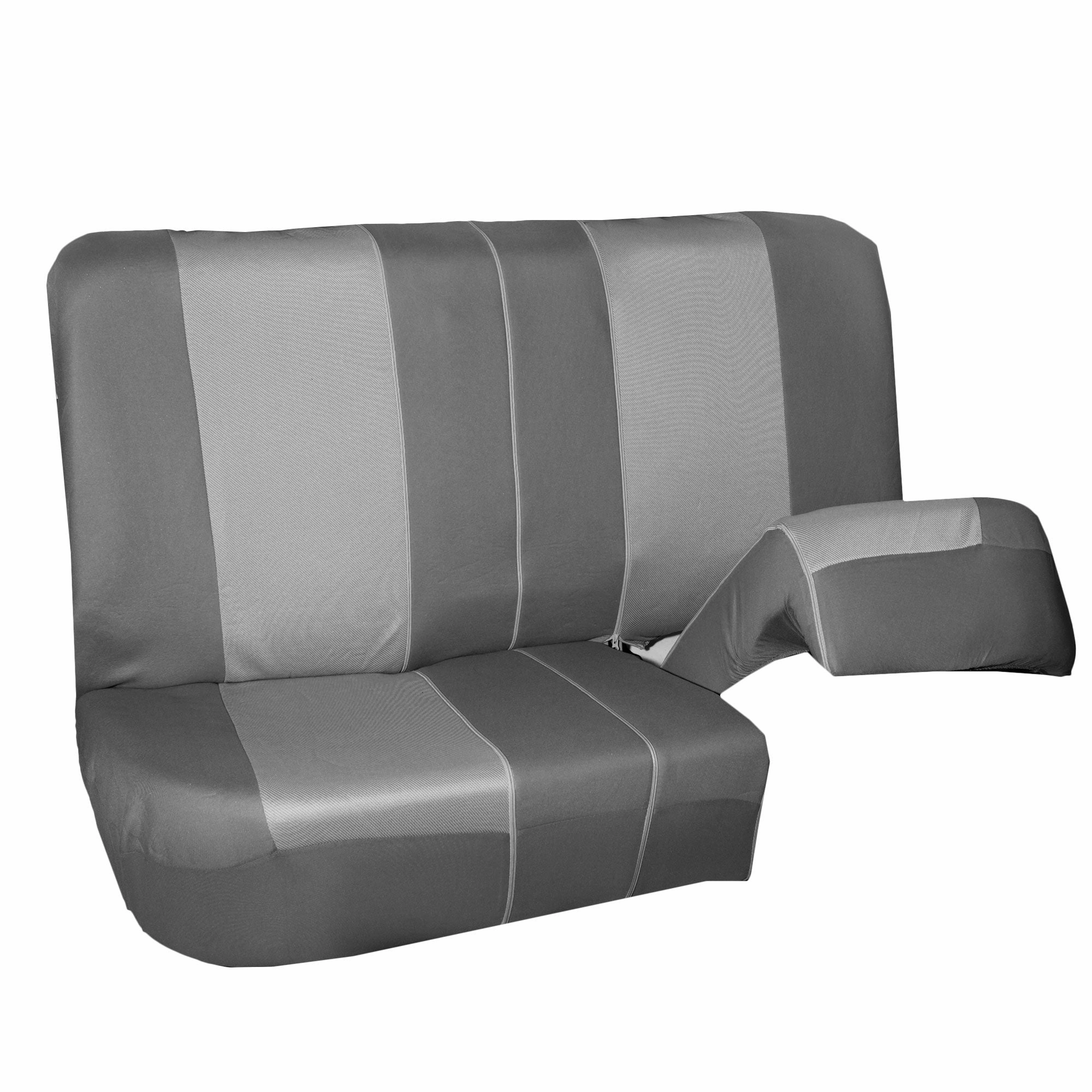 Supreme Twill Seat Covers - Rear Set Gray / Gray