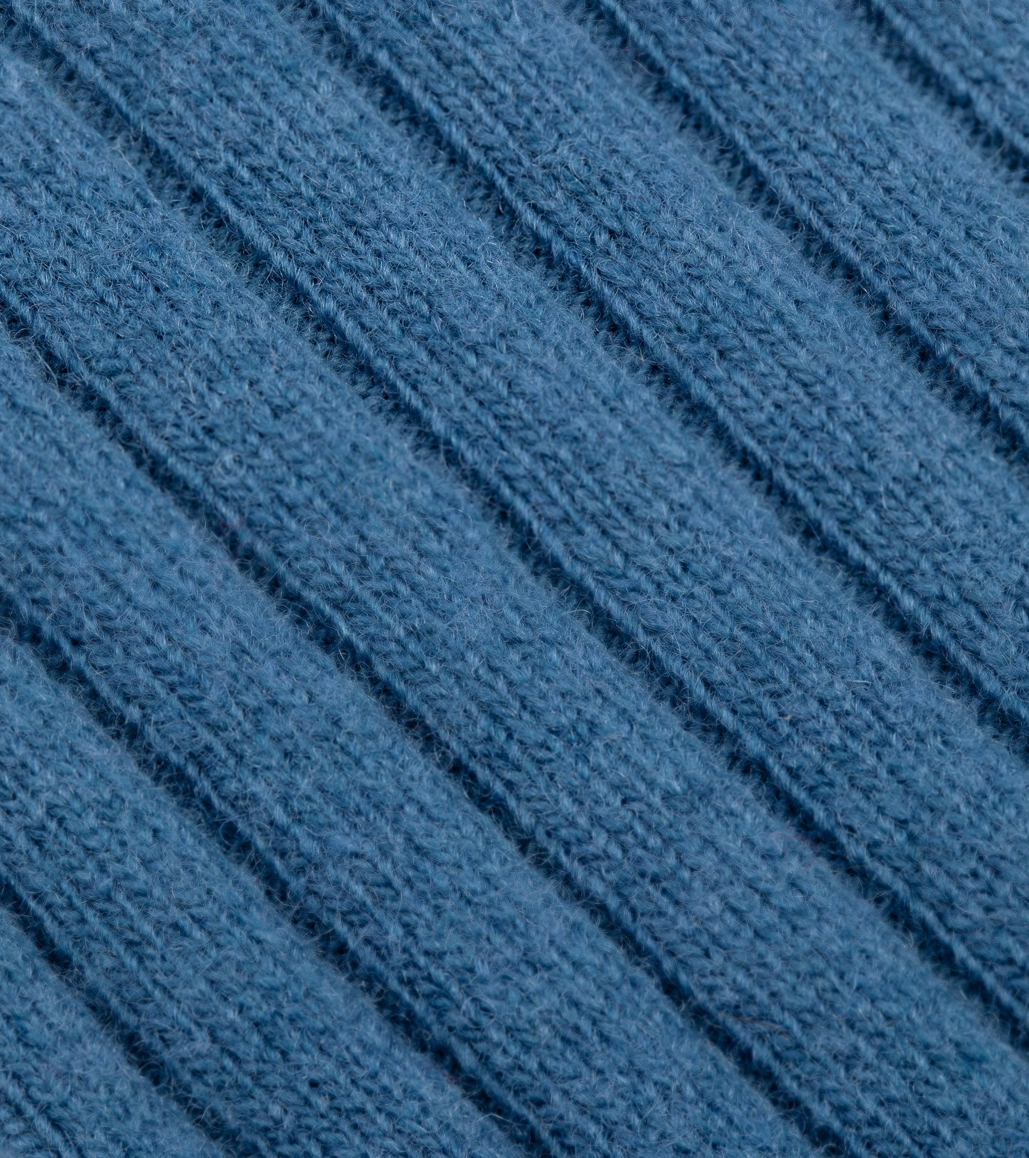 Tabio Merino Ribbed Socks: Blue