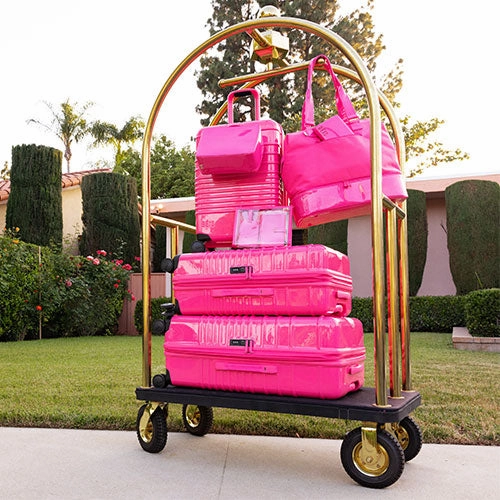 The Large Check-In Roller in Barbie™ Pink