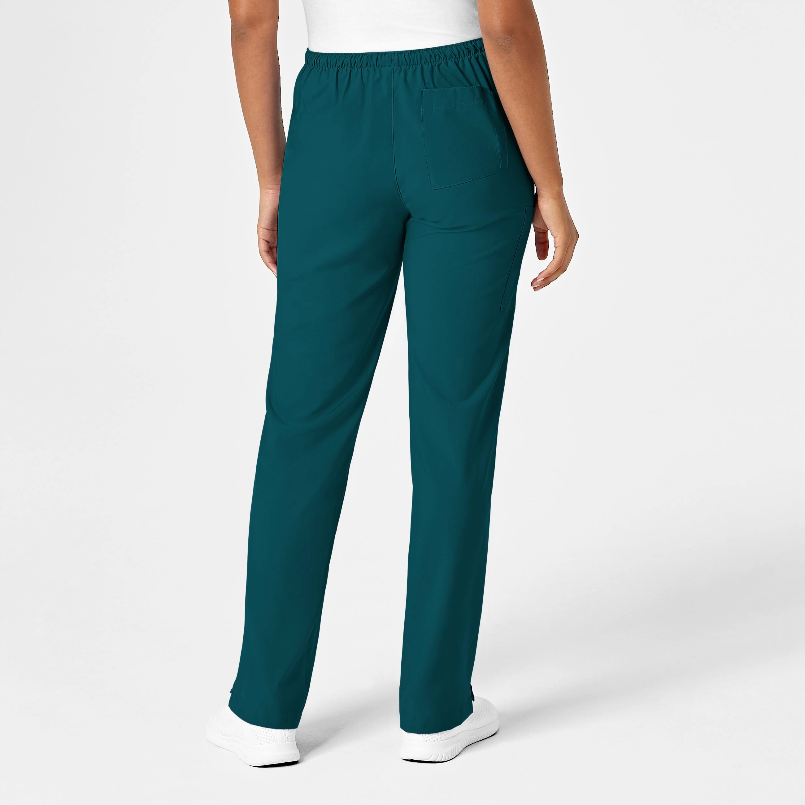 W123 Women's Drawstring Scrub Pant - Caribbean