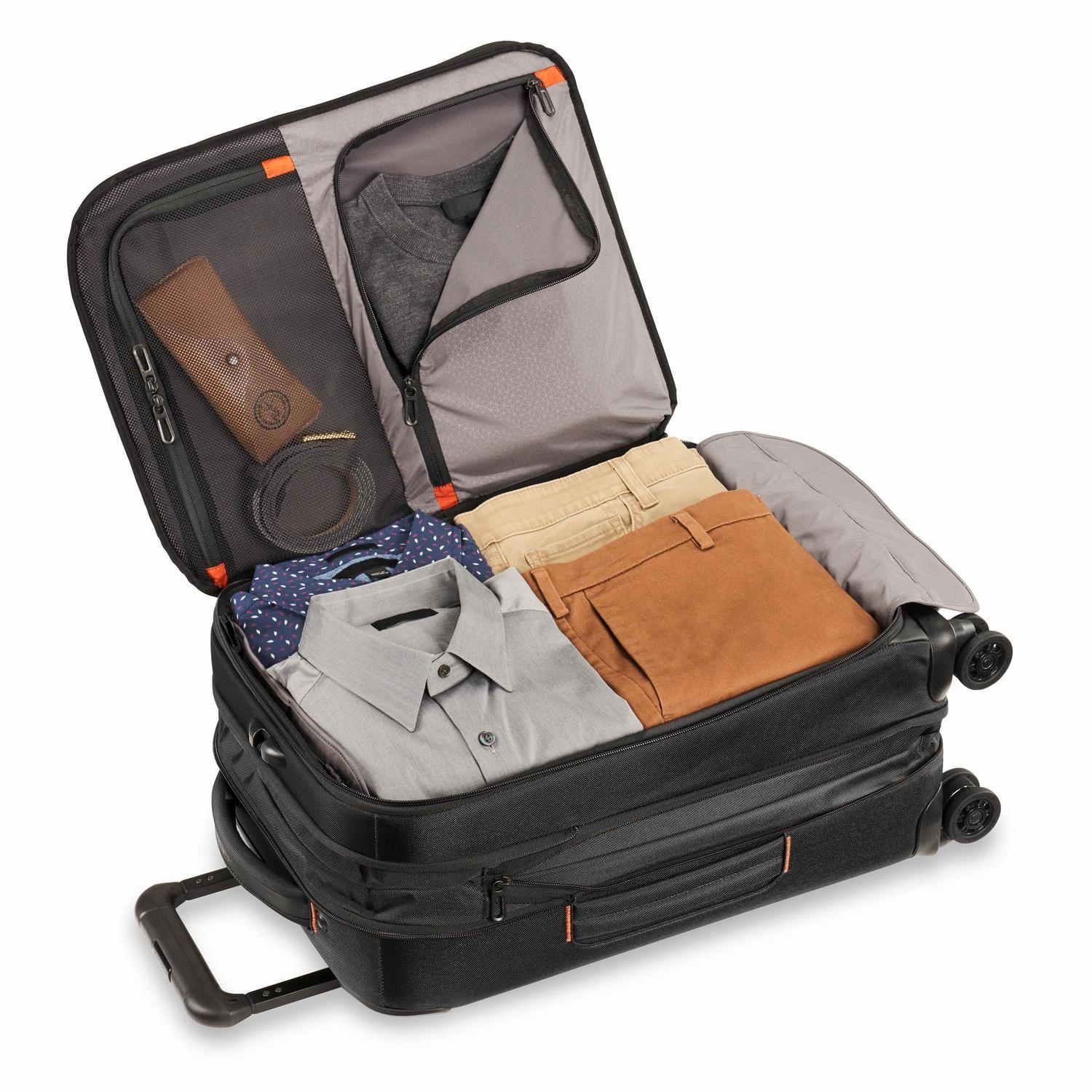 ZDX DOMESTIC 56cm Carry-On Expandable Spinner - Black
